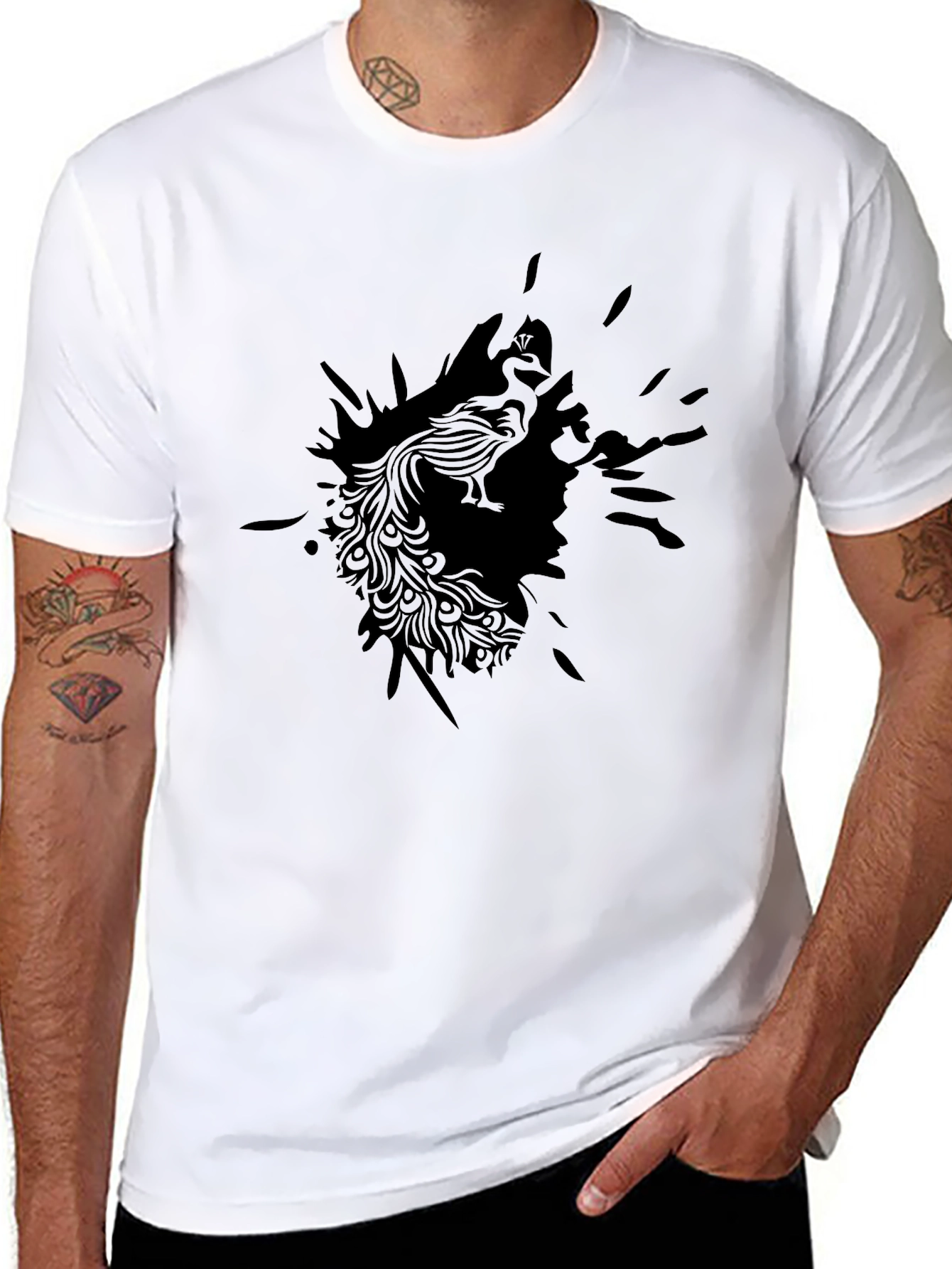 Black Phoenix Graphic Tee - Modern Style