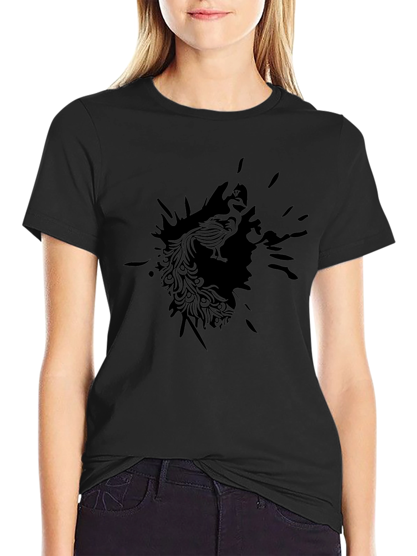 Black Phoenix Graphic Tee - Modern Style