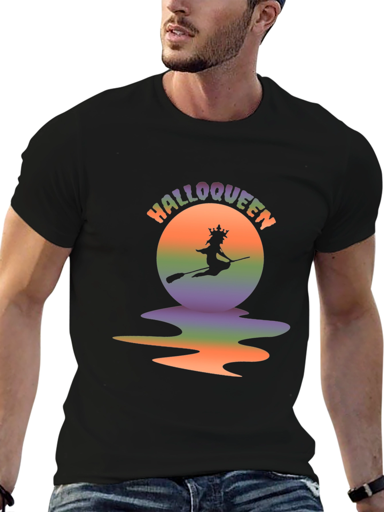 Halloqueen Halloween T-Shirt Witch Graphic Tee