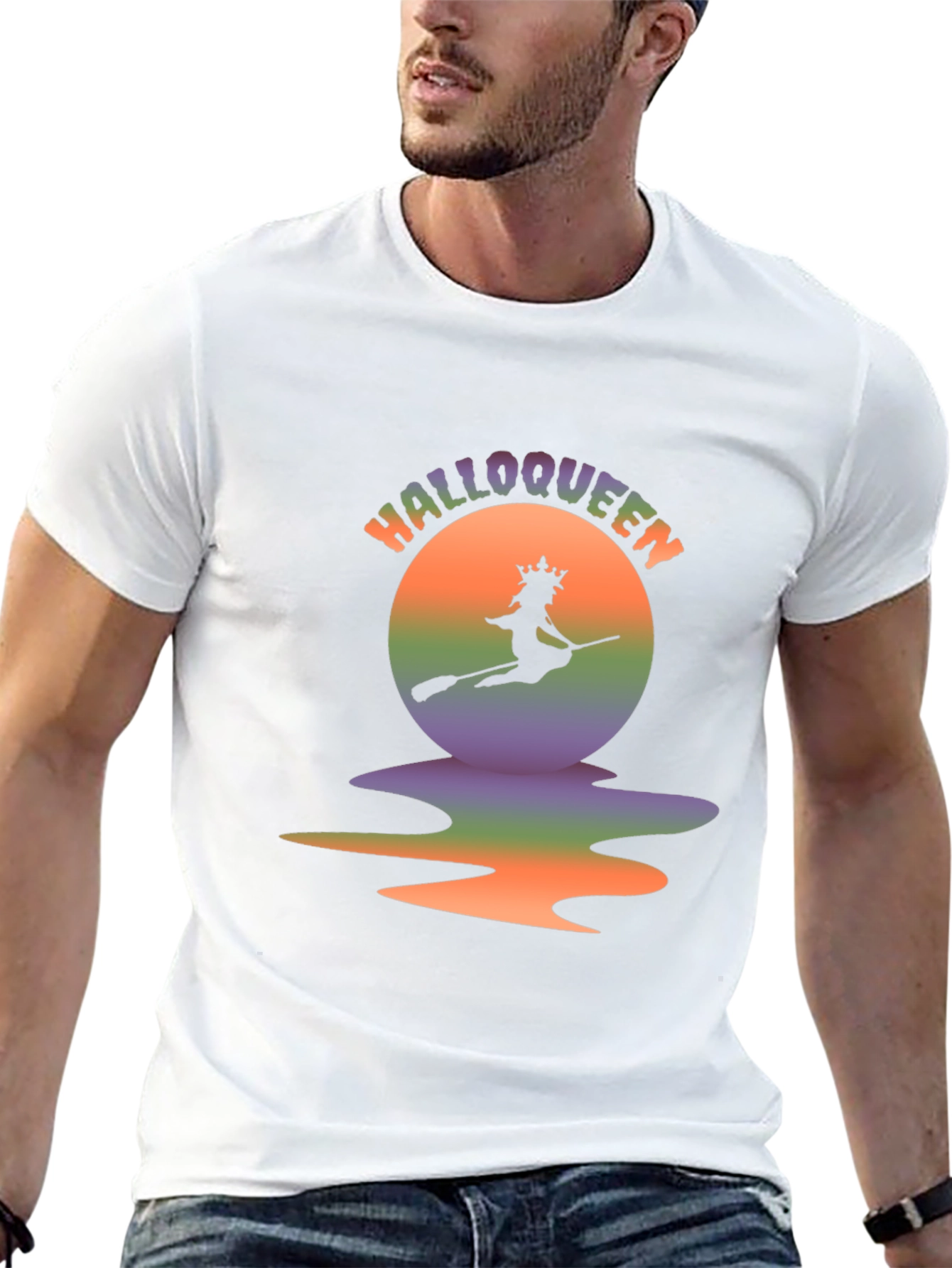 Halloqueen Halloween T-Shirt Witch Graphic Tee