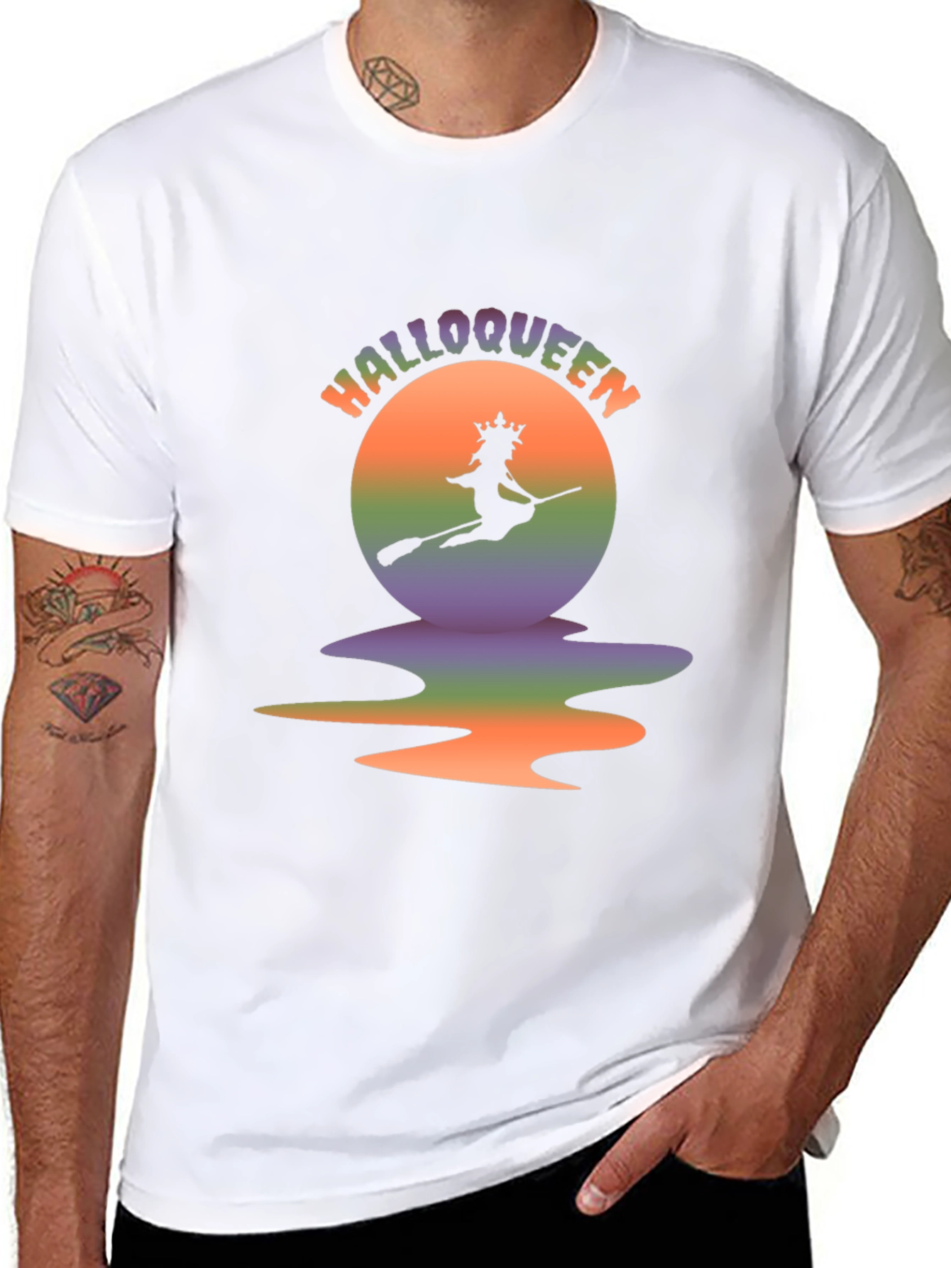 Halloqueen Halloween T-Shirt Witch Graphic Tee
