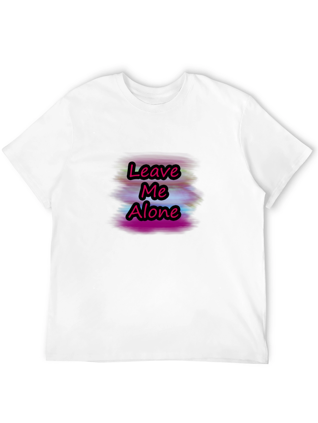 Leave Me Alone Graphic T-Shirt - Black