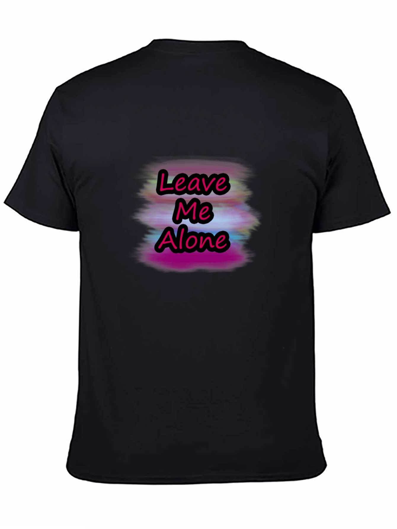 Leave Me Alone Graphic T-Shirt - Black