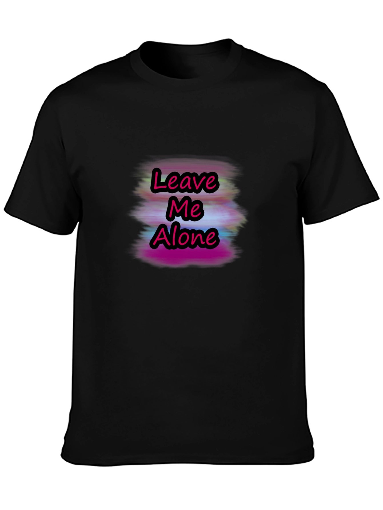 Leave Me Alone Graphic T-Shirt - Black