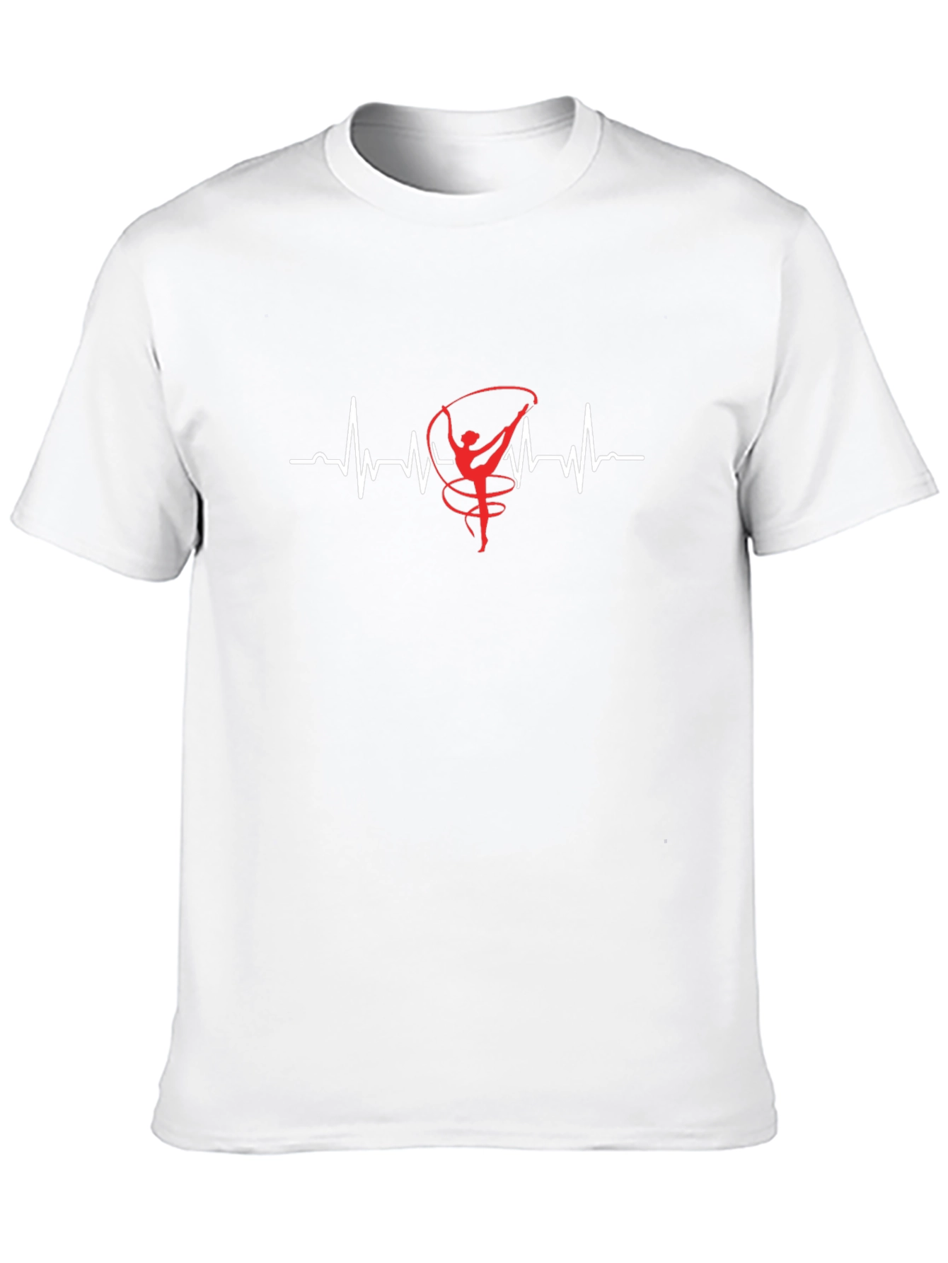 Gymnastics Heartbeat T-Shirt - Rhythmic Dance Tee
