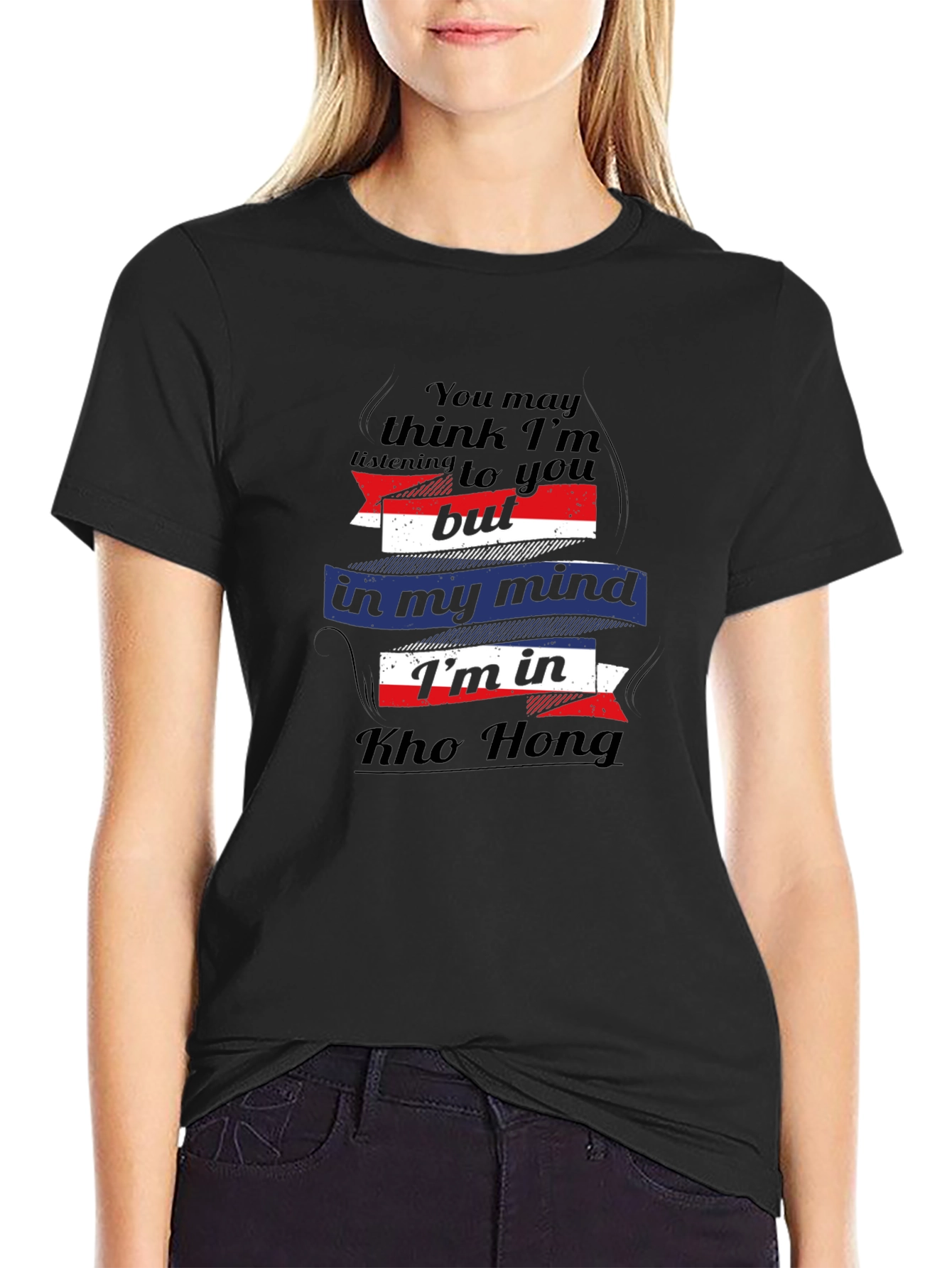 Kho Hong Mind Black Graphic Tee