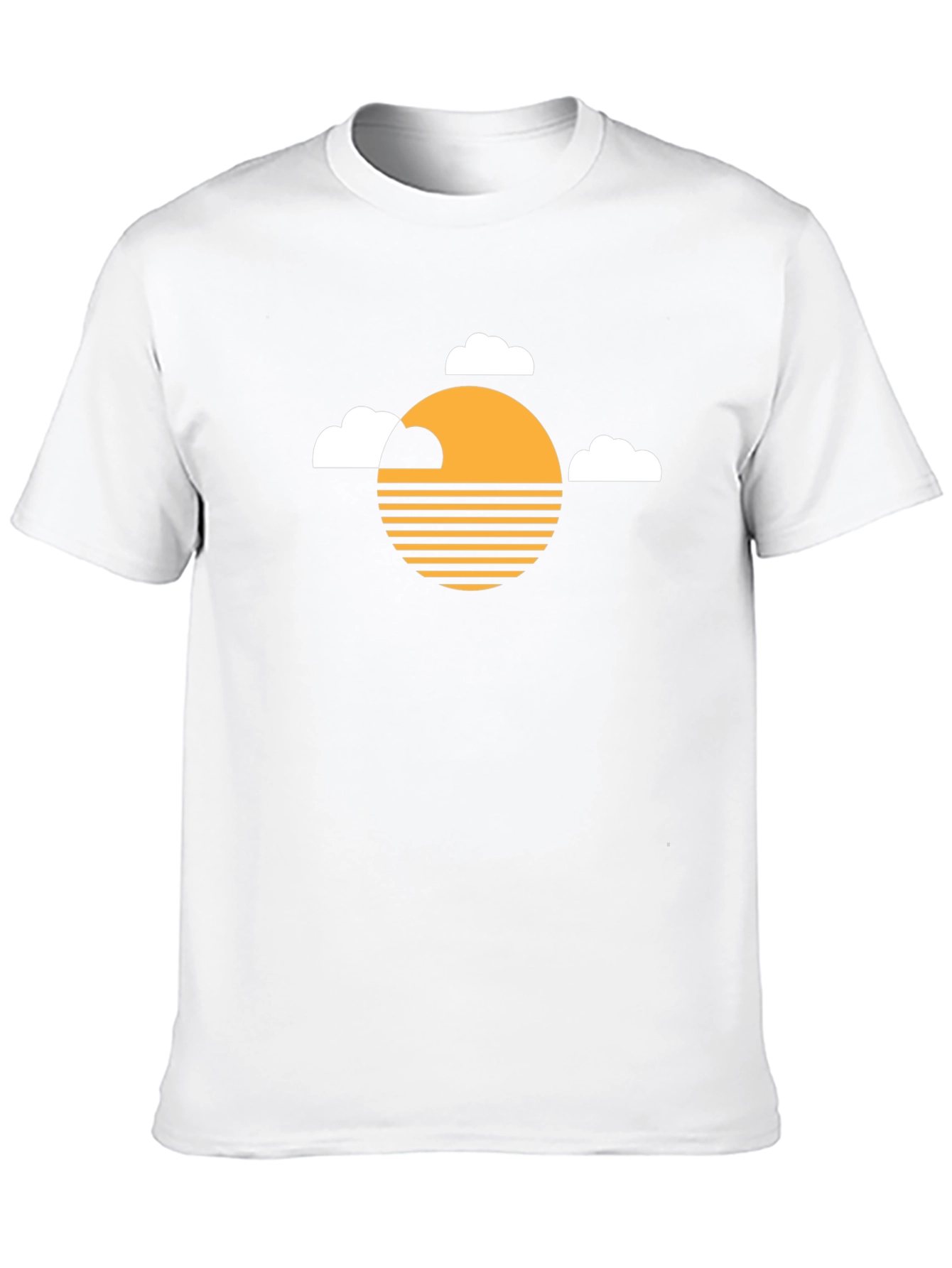 Sunset Cloud Graphic Tee - Modern Design