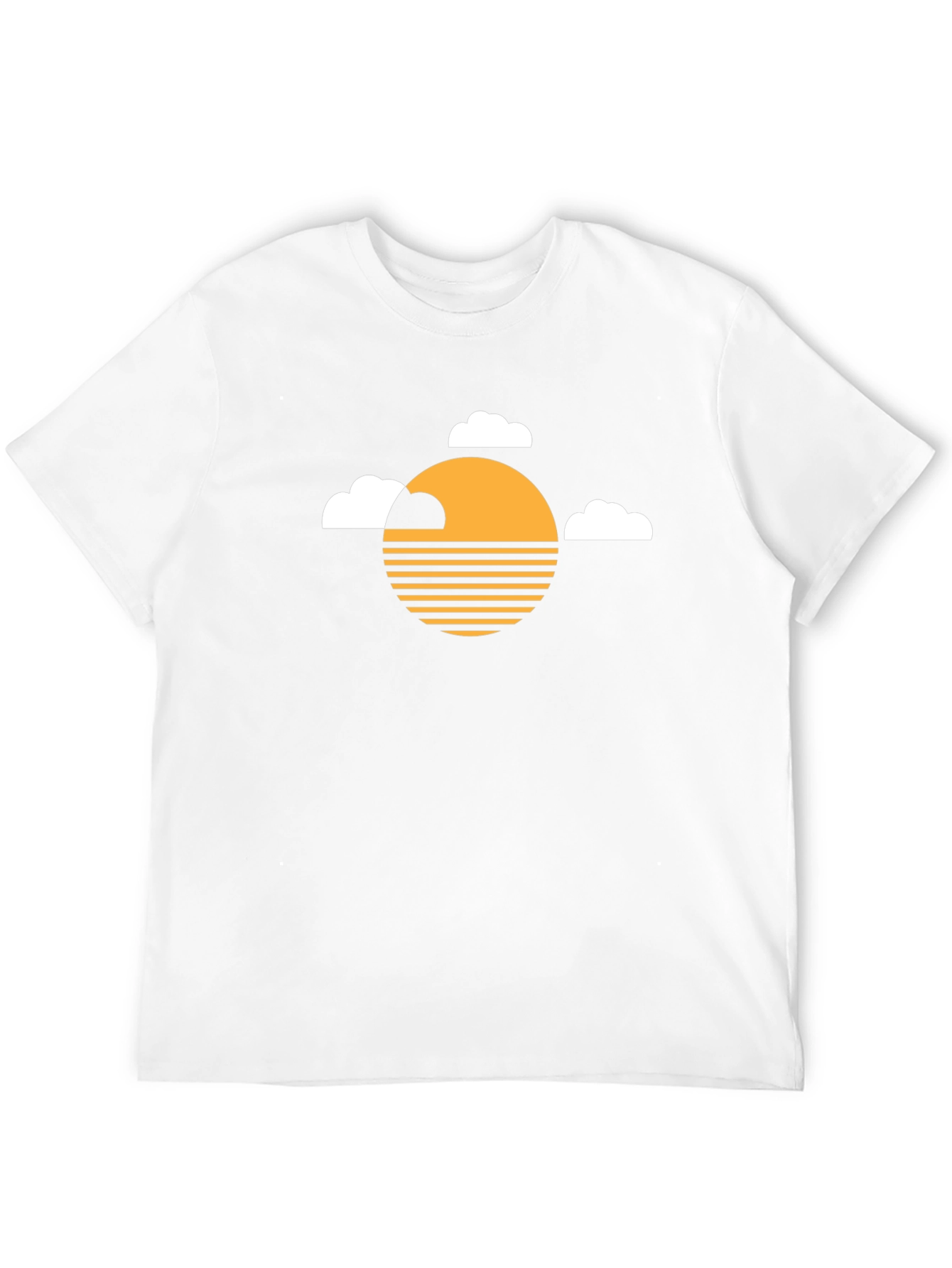 Sunset Cloud Graphic Tee - Modern Design