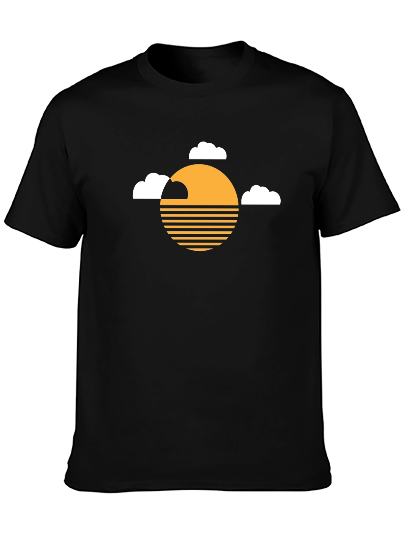 Sunset Cloud Graphic Tee - Modern Design
