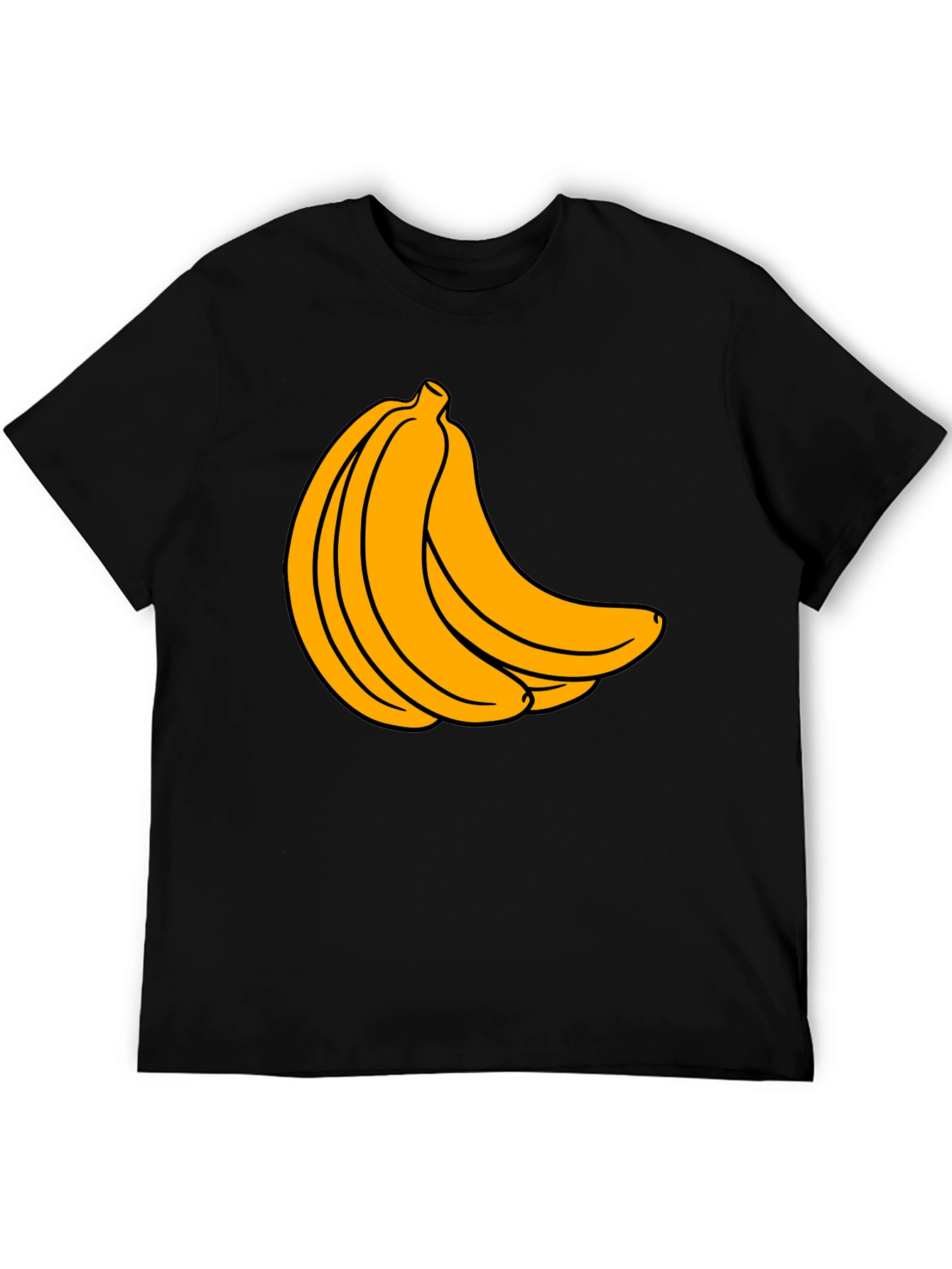 Banana Bunch Graphic T-Shirt - Black Cotton Tee