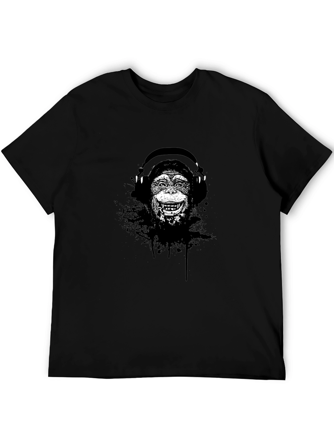 Monkey DJ Graphic T-Shirt - Cool Design
