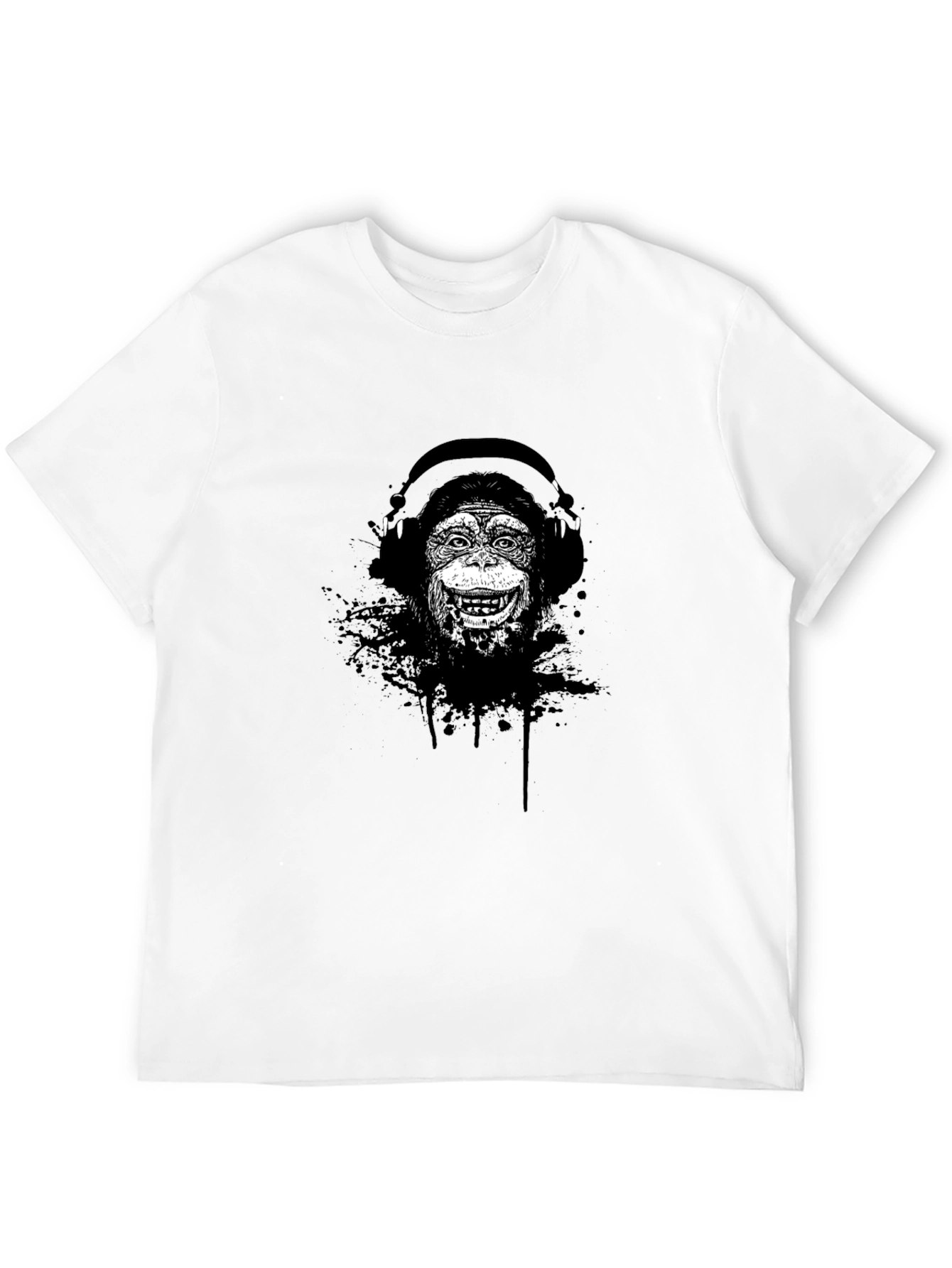 Monkey DJ Graphic T-Shirt - Cool Design