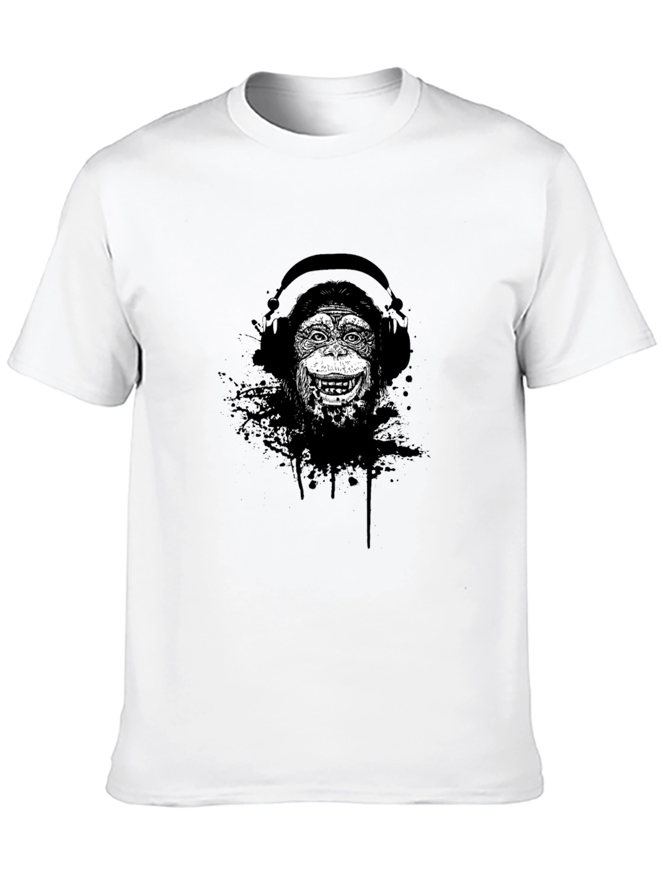 Monkey DJ Graphic T-Shirt - Cool Design