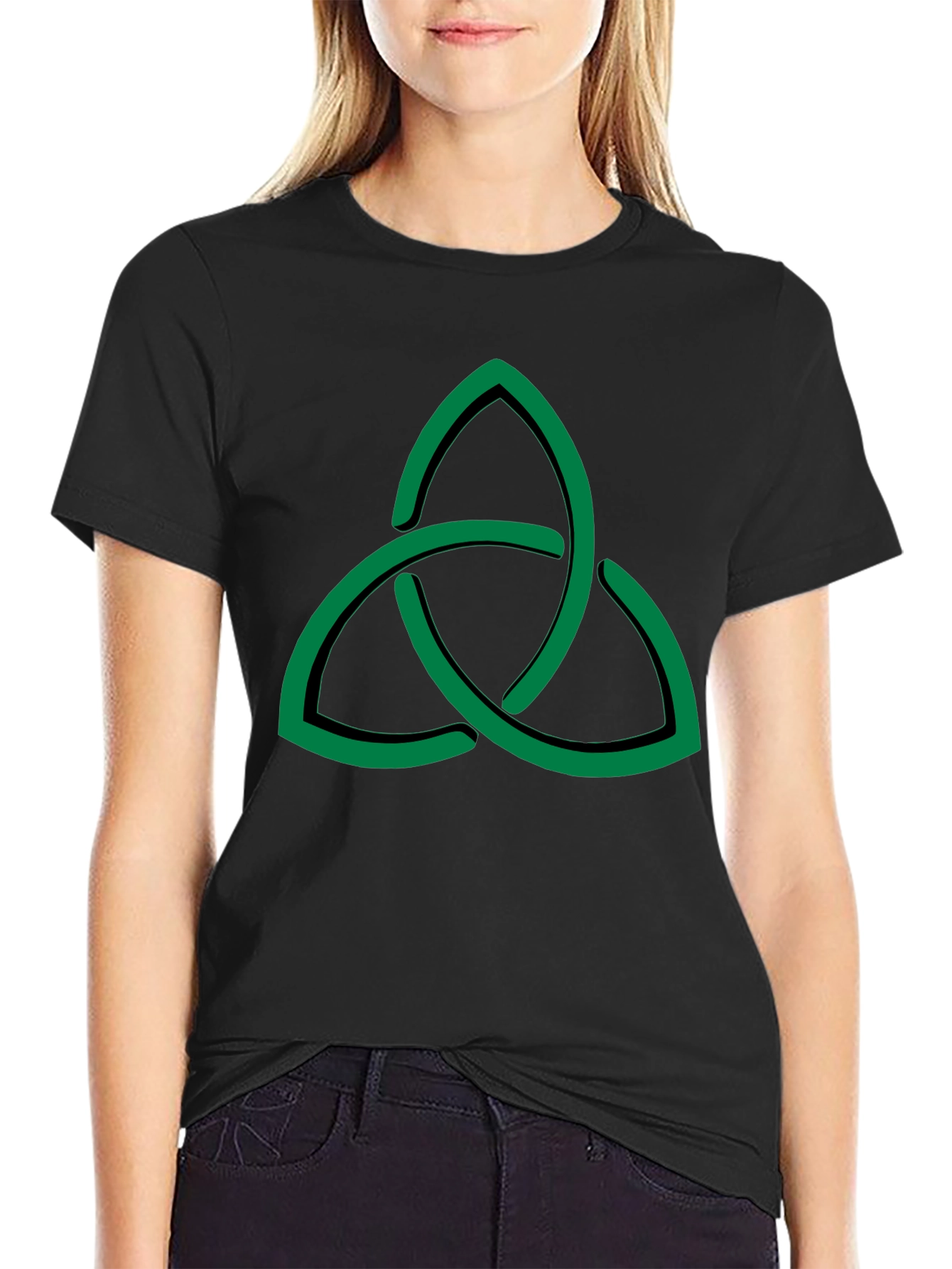Celtic Knot Graphic T-Shirt - Black