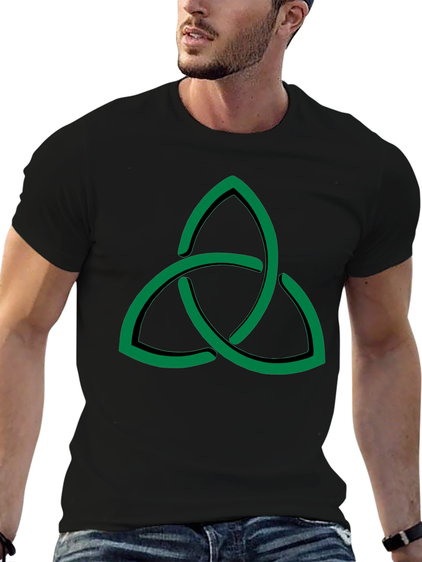Celtic Knot Graphic T-Shirt - Black