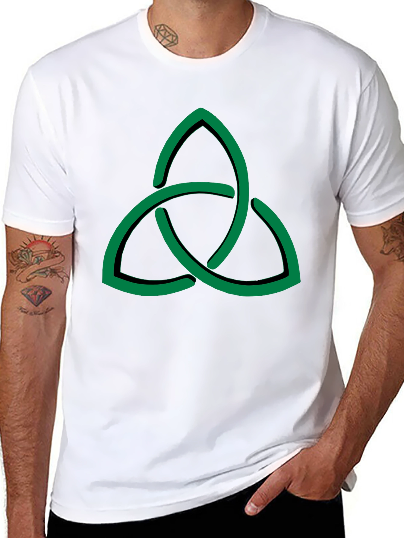 Celtic Knot Graphic T-Shirt - Black