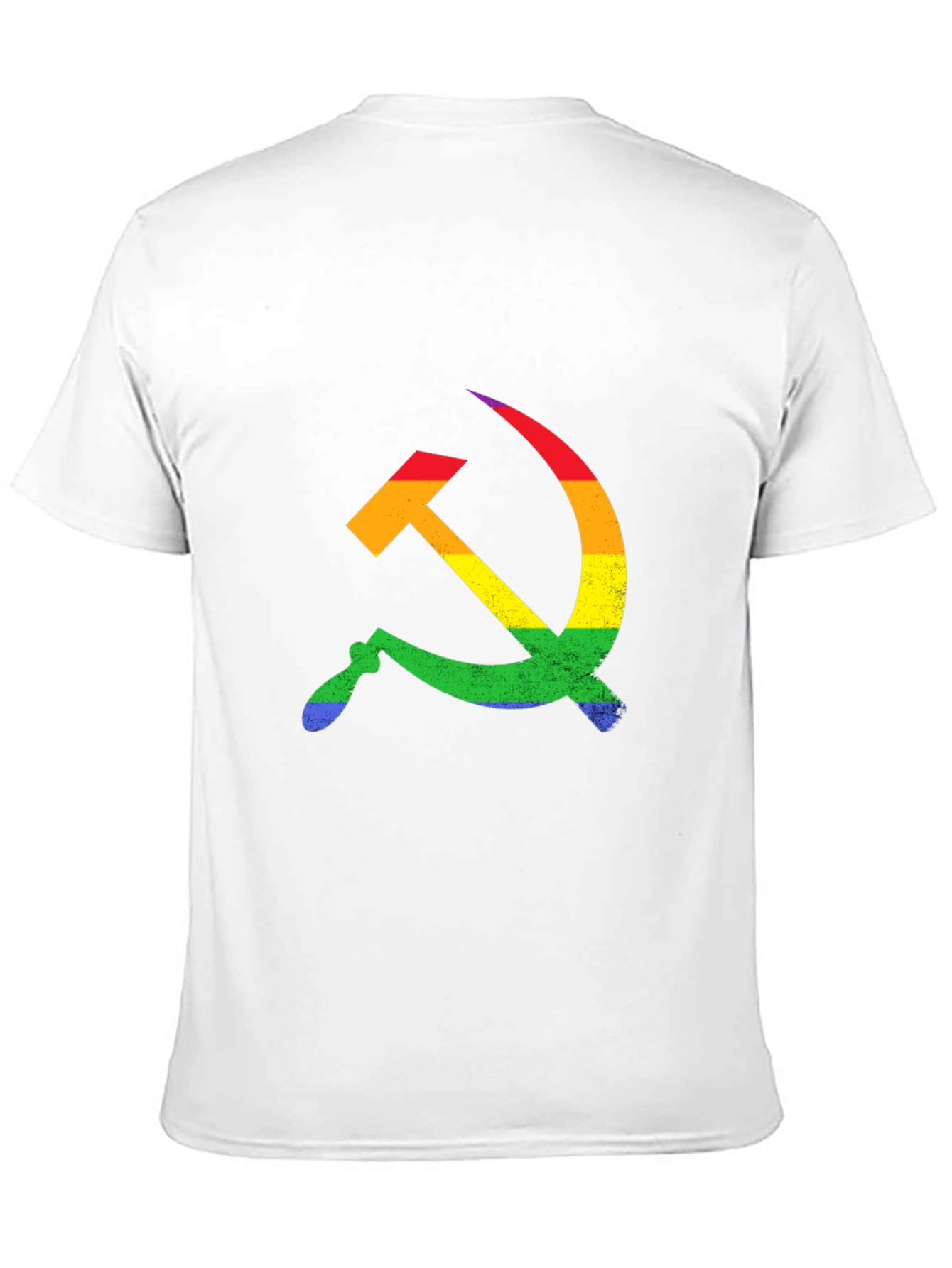 Rainbow Hammer & Sickle Black T-Shirt
