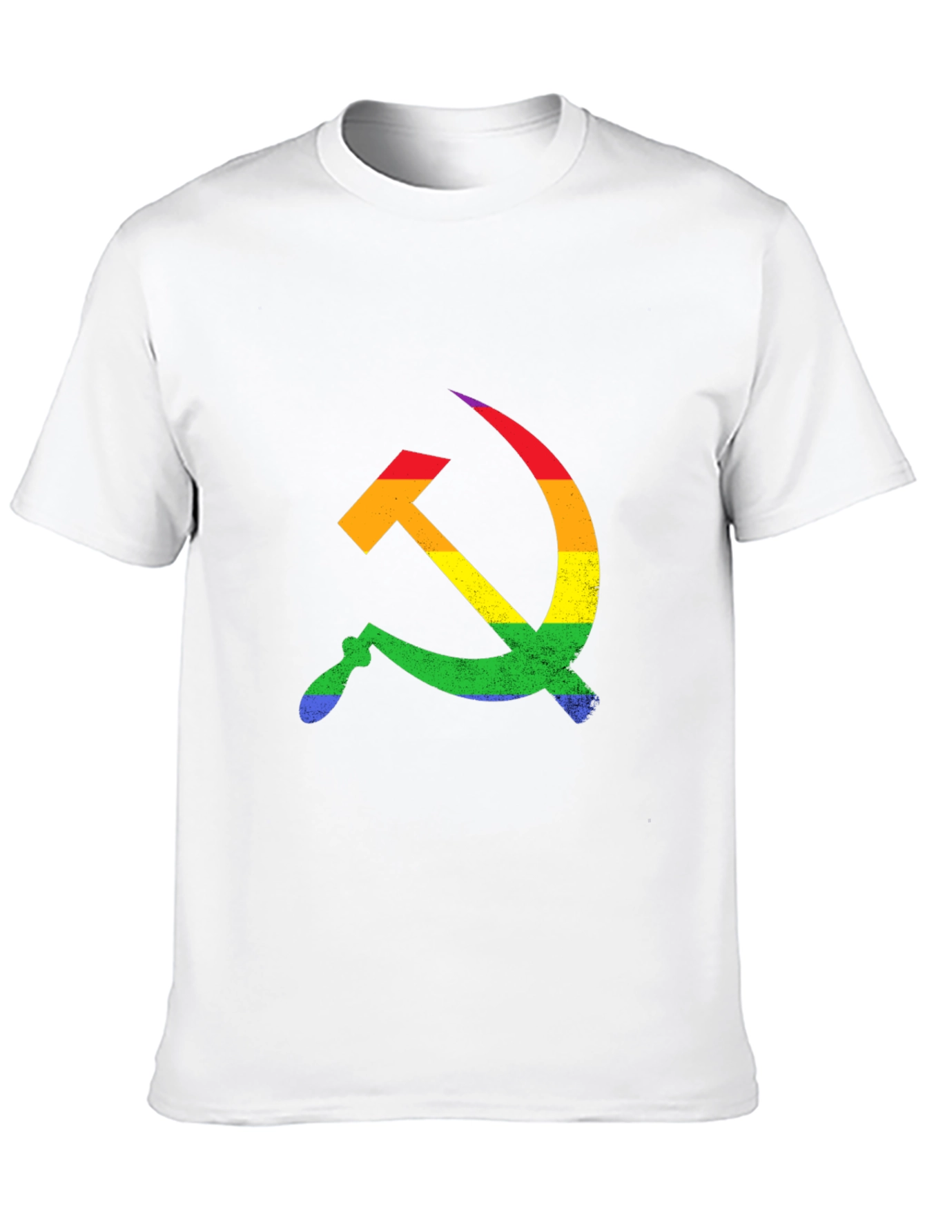 Rainbow Hammer & Sickle Black T-Shirt