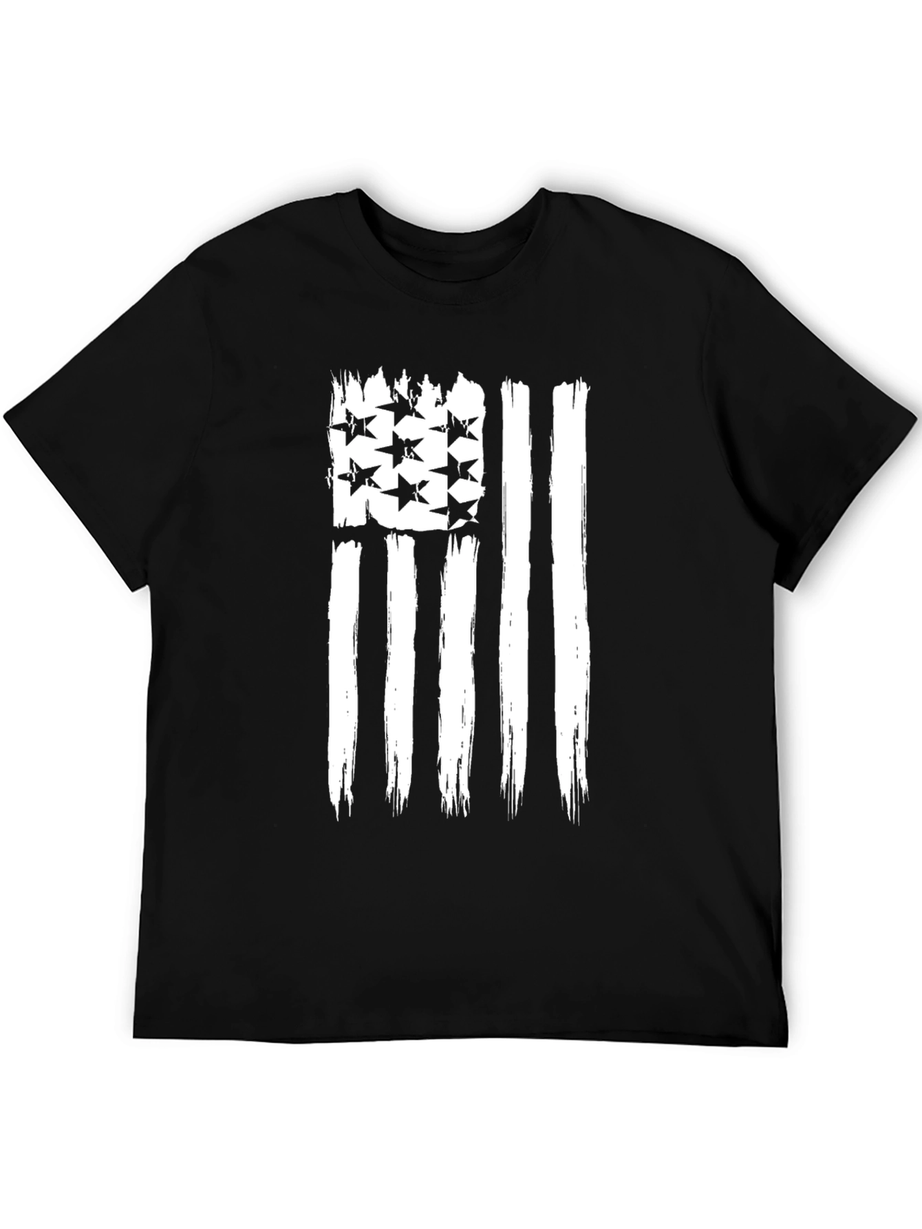 American Flag Distressed Graphic T-Shirt
