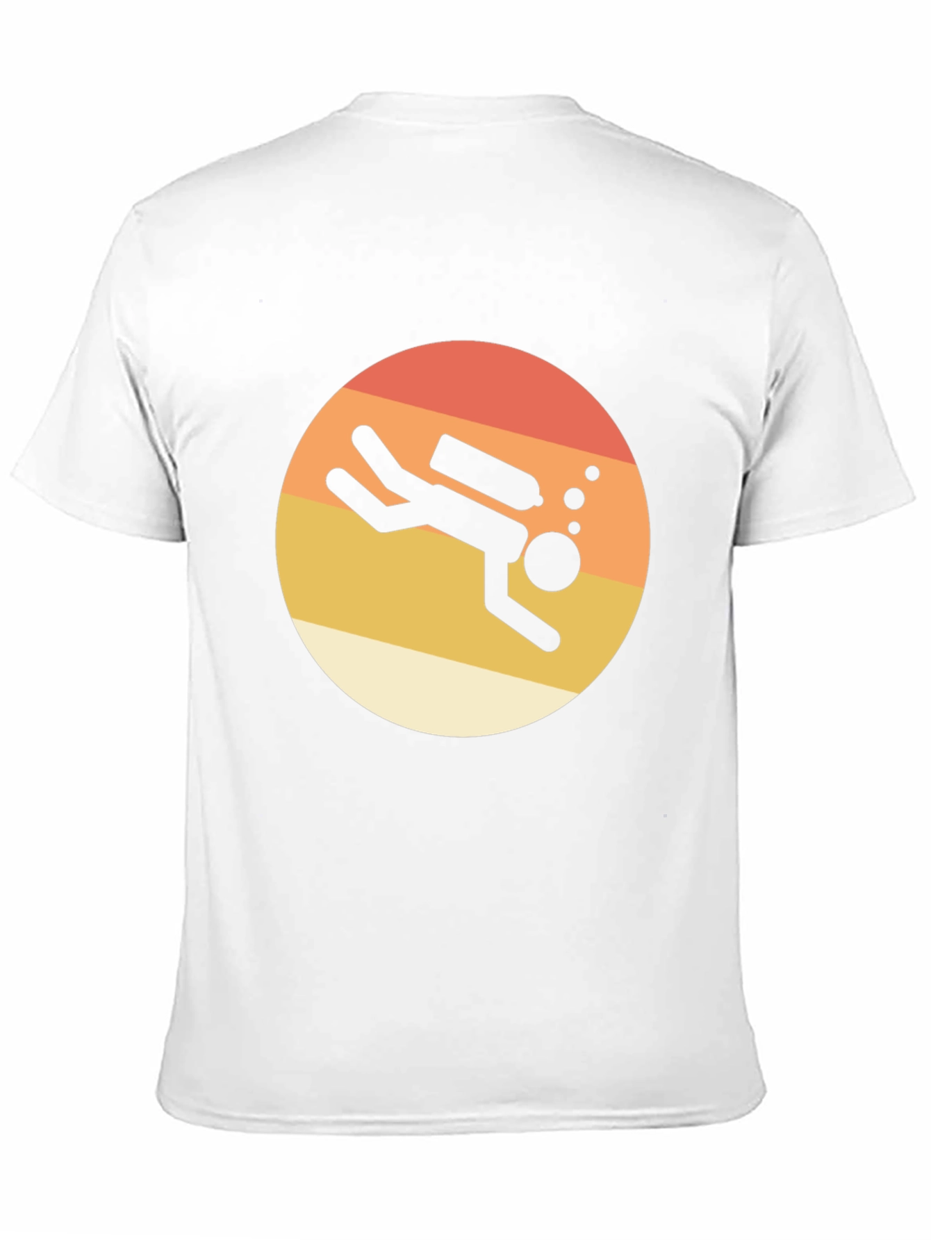 Retro Scuba Diver T-Shirt - Black
