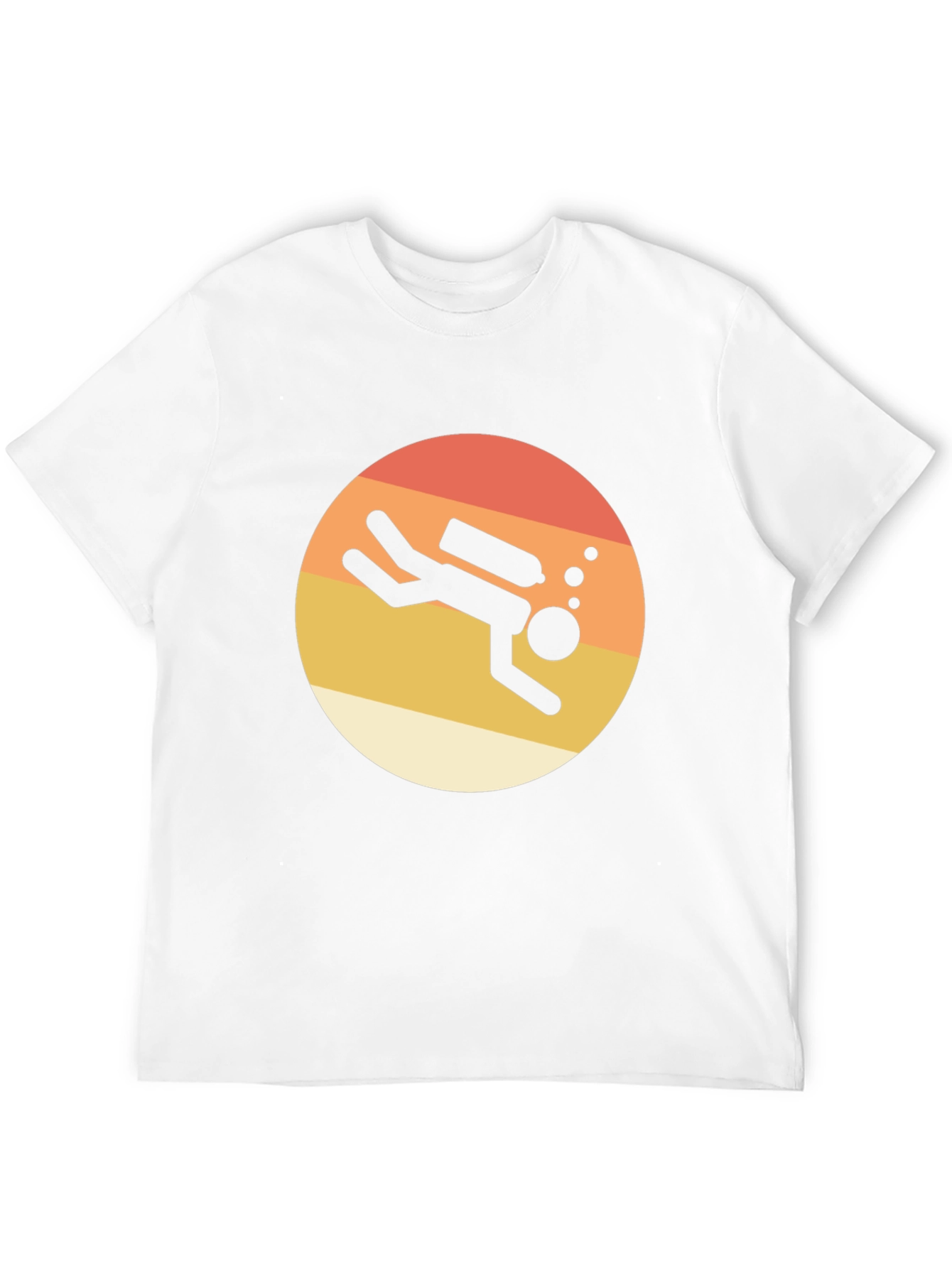 Retro Scuba Diver T-Shirt - Black