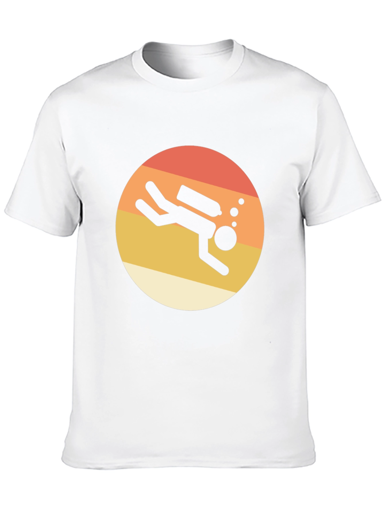 Retro Scuba Diver T-Shirt - Black