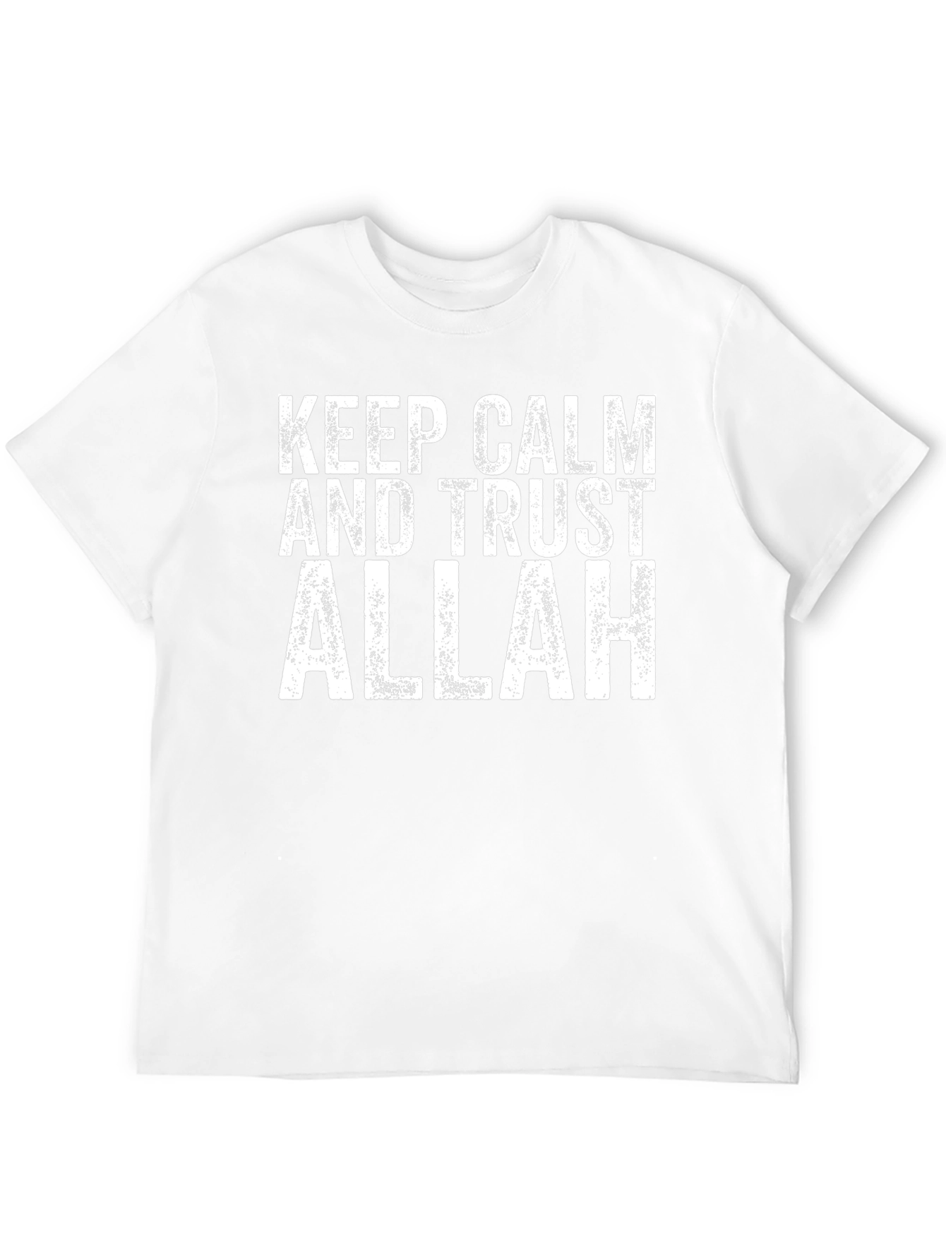 Keep Calm Trust Allah Black T-Shirt