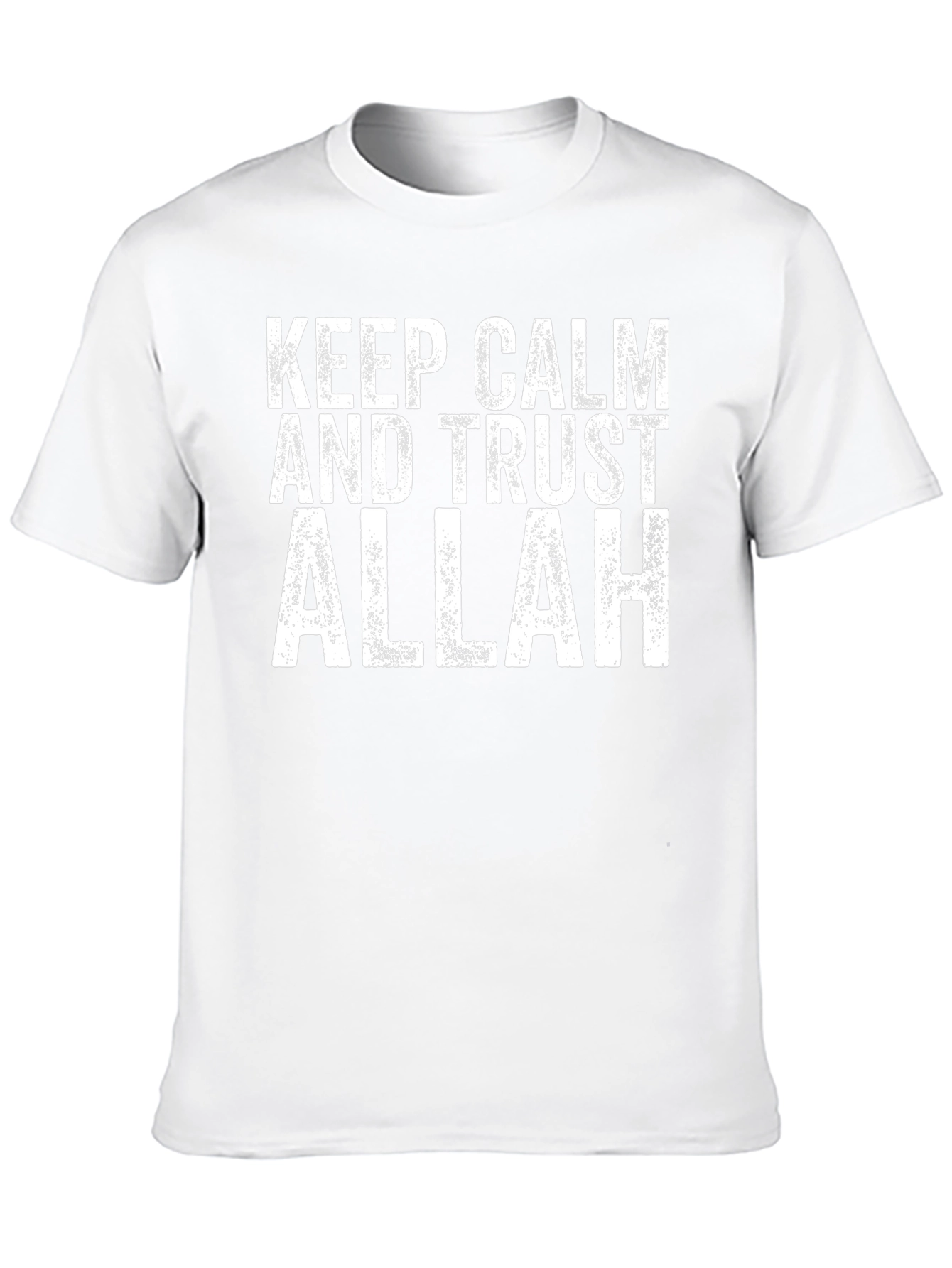 Keep Calm Trust Allah Black T-Shirt