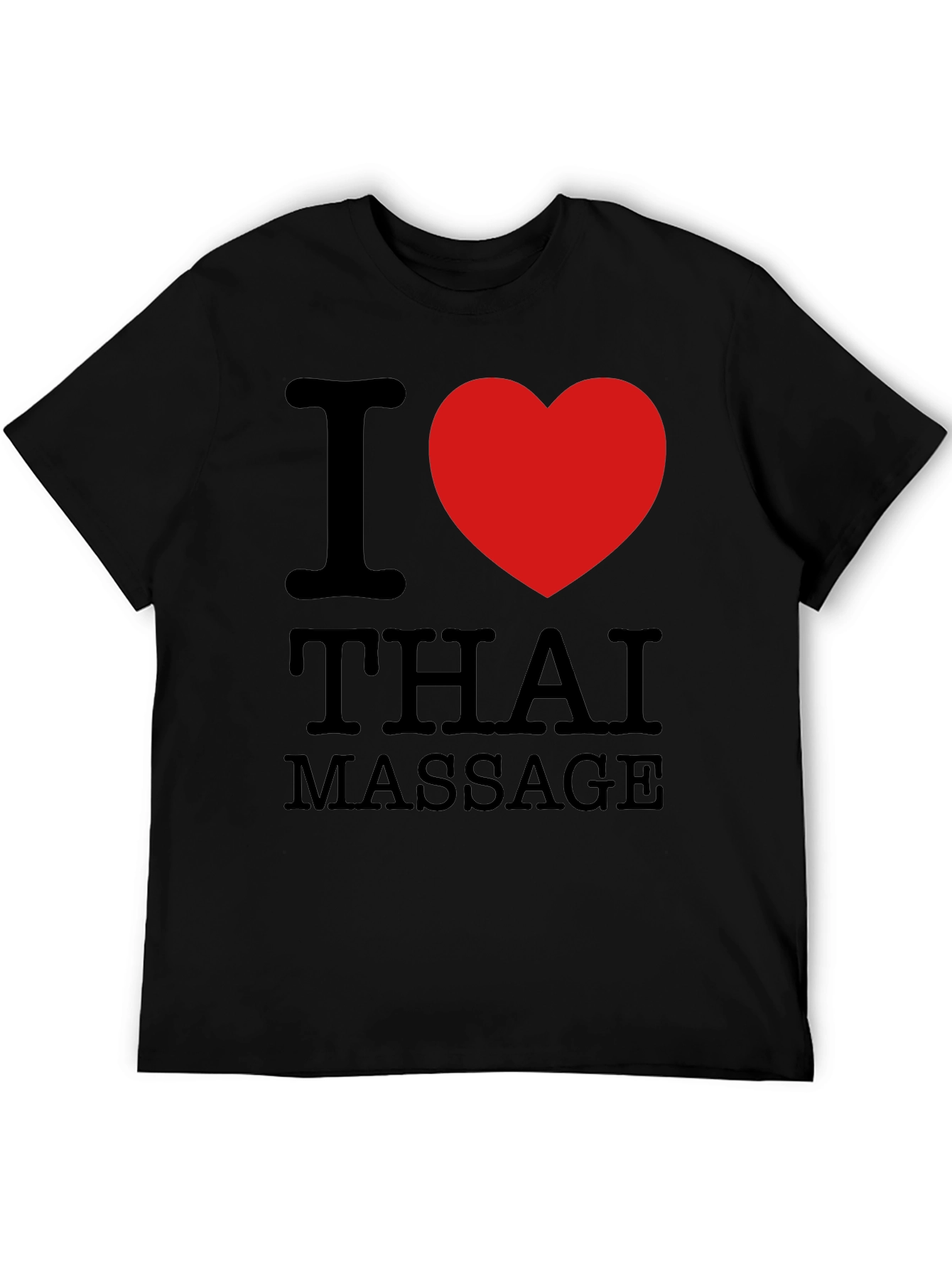 I Heart Thai Massage Black T-Shirt