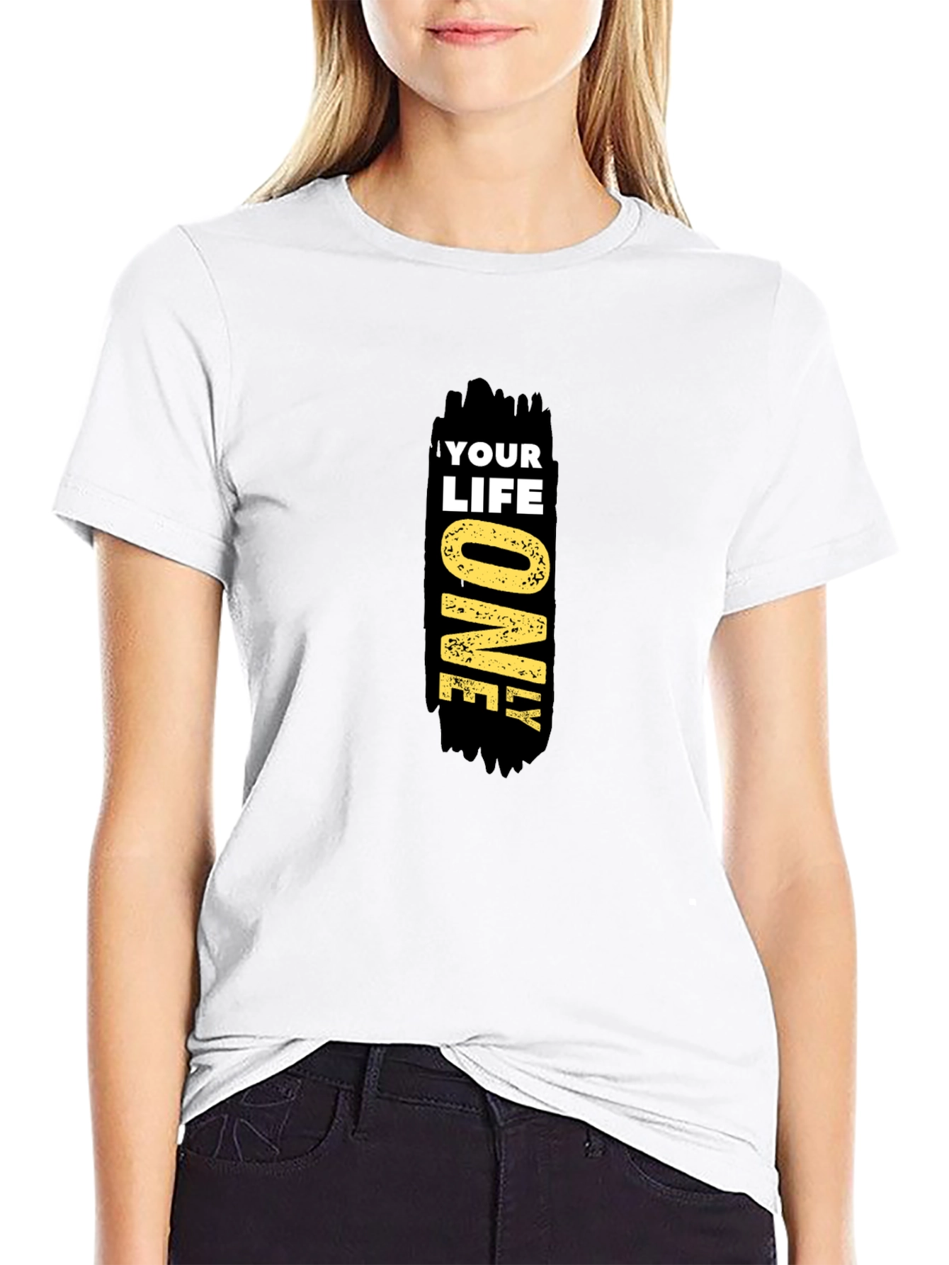 Your Life Only Black Graphic Tee