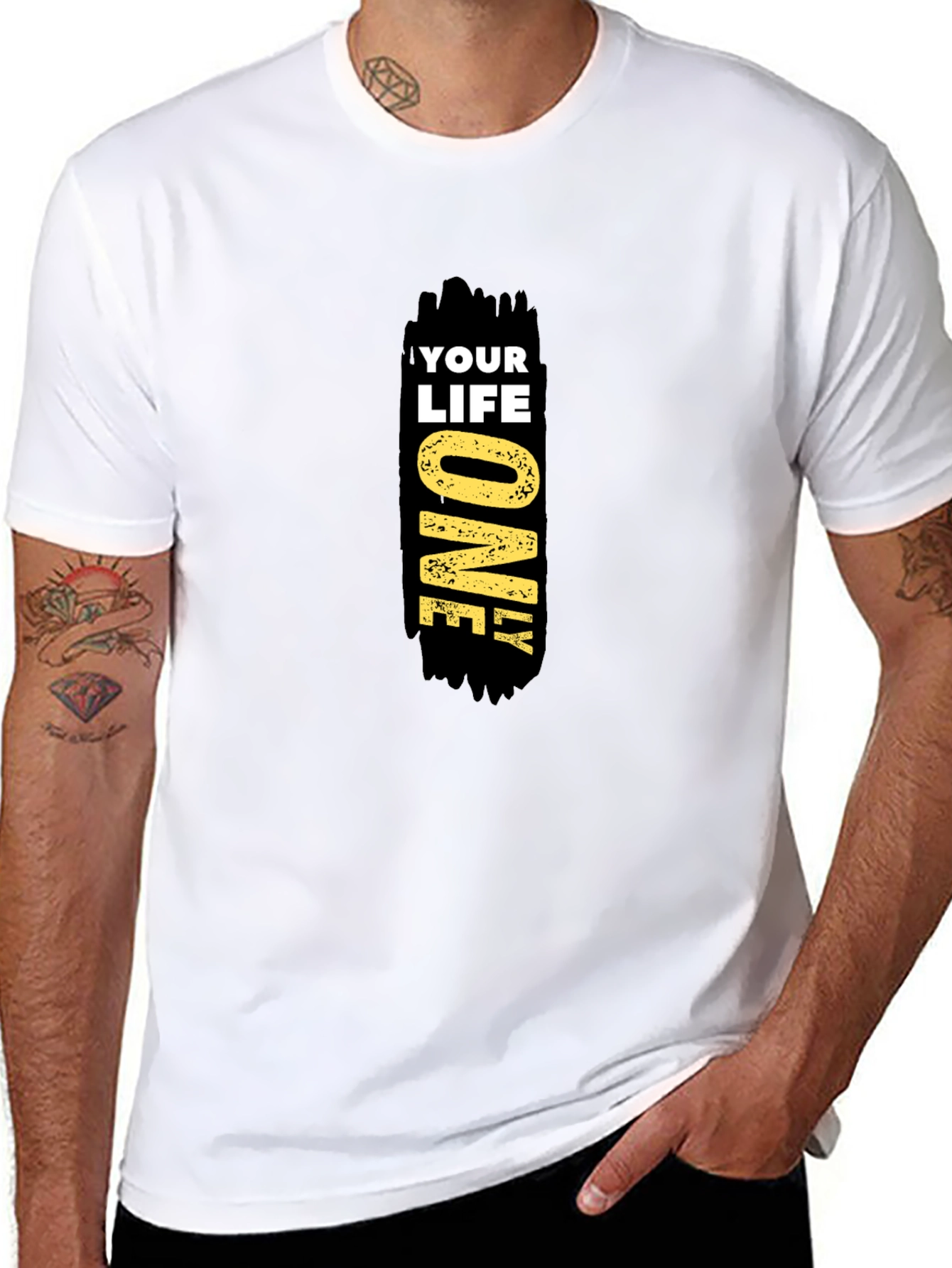 Your Life Only Black Graphic Tee