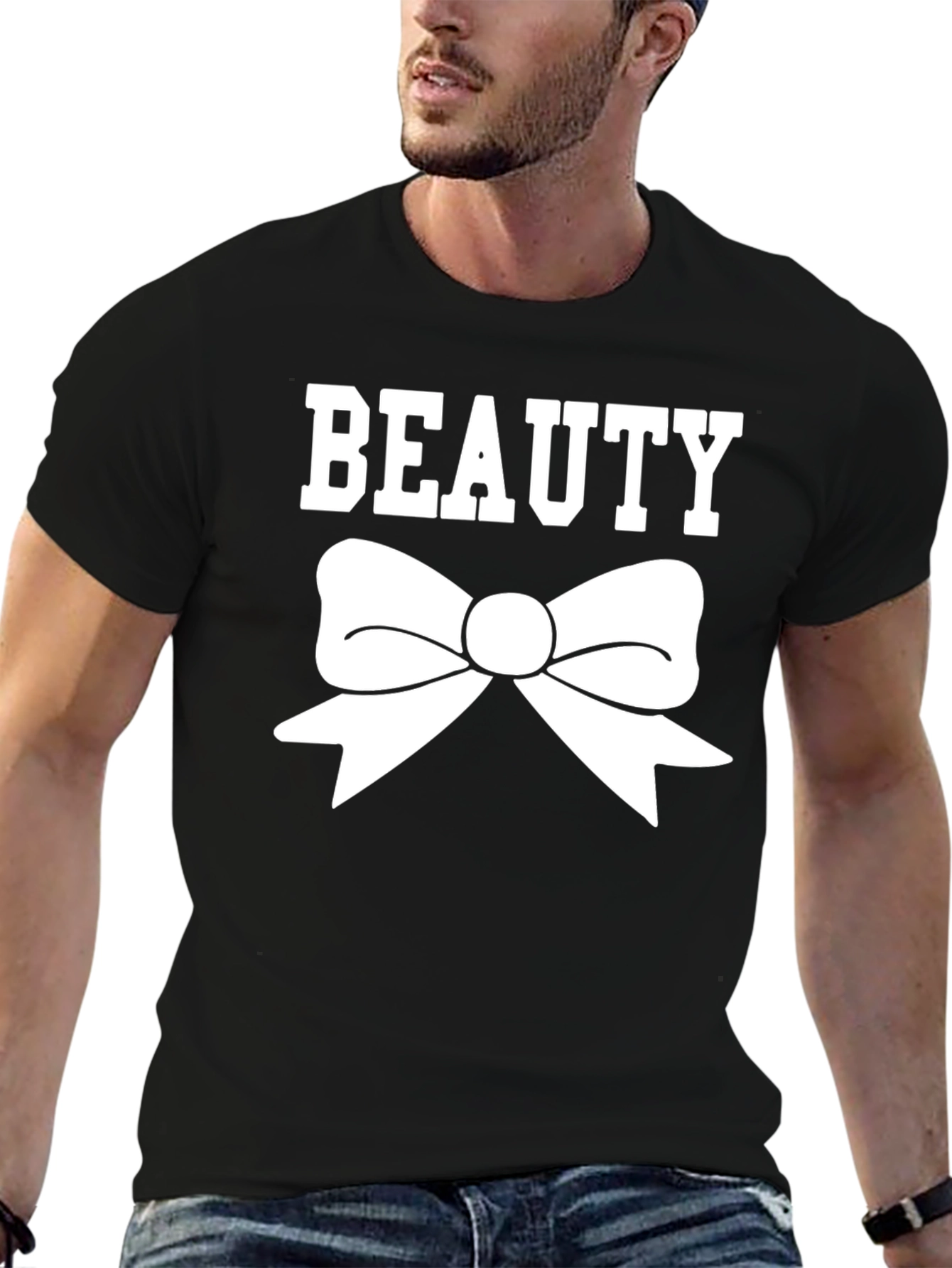 Beauty Bow Graphic T-Shirt - Classic Black Tee