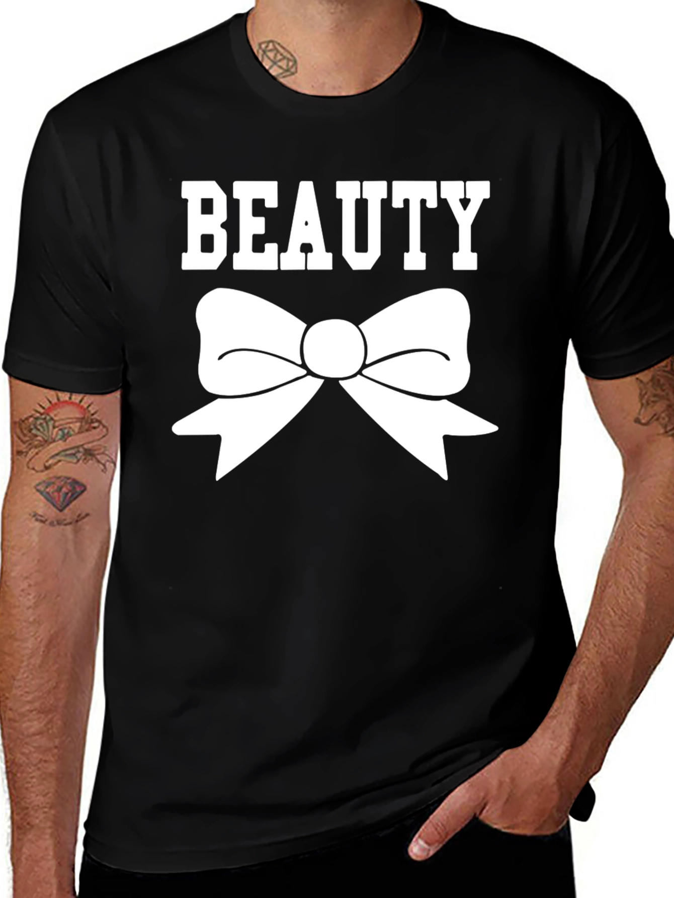 Beauty Bow Graphic T-Shirt - Classic Black Tee