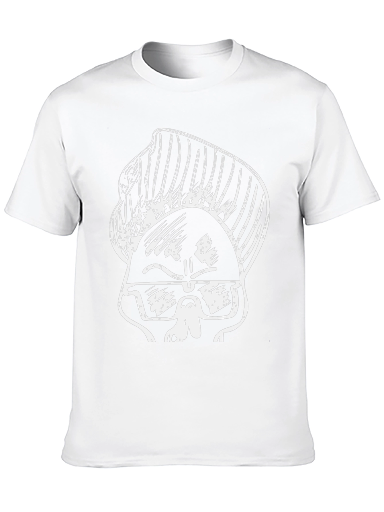 Cool Cartoon Skull Graphic Black T-Shirt