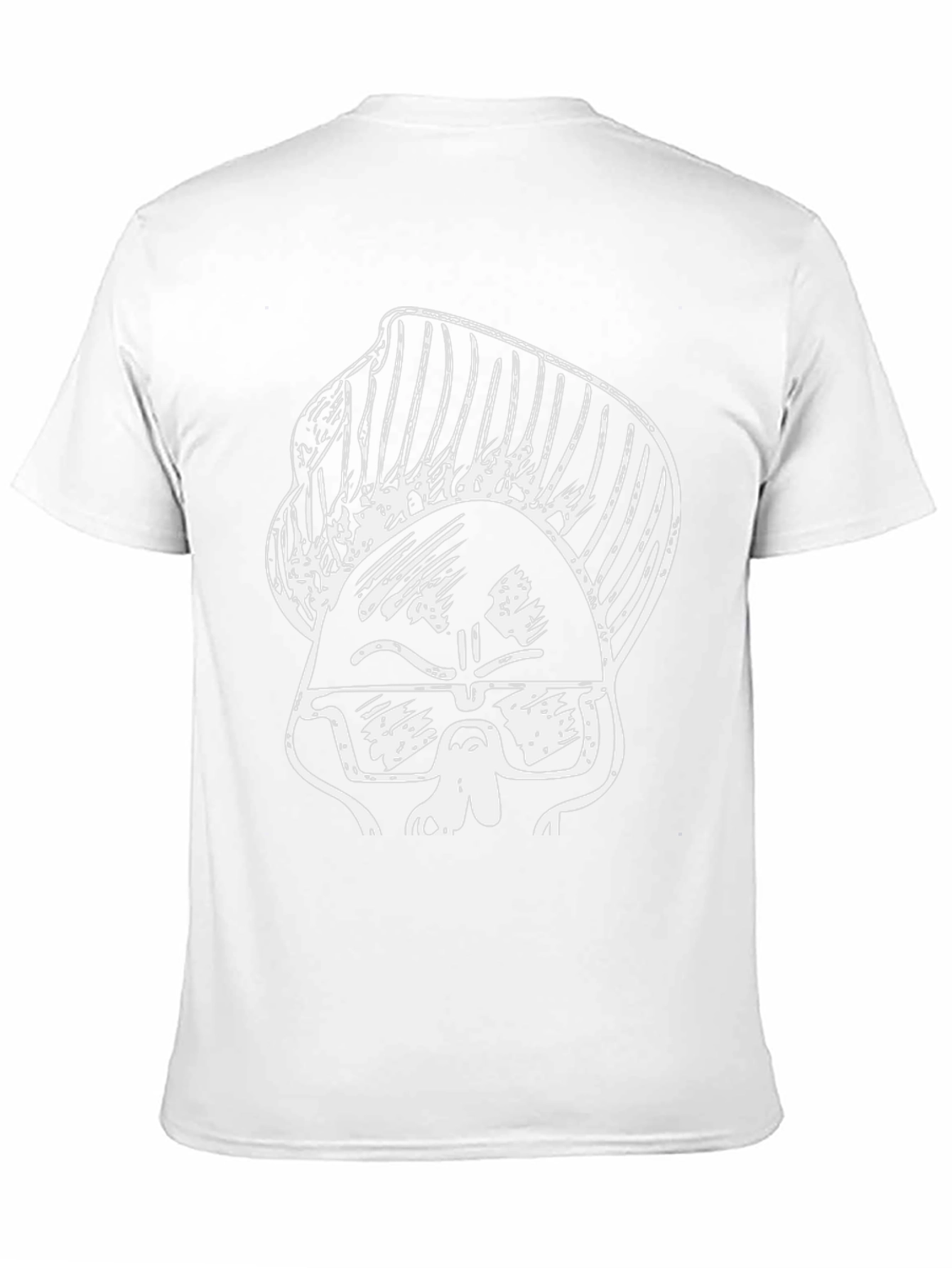 Cool Cartoon Skull Graphic Black T-Shirt