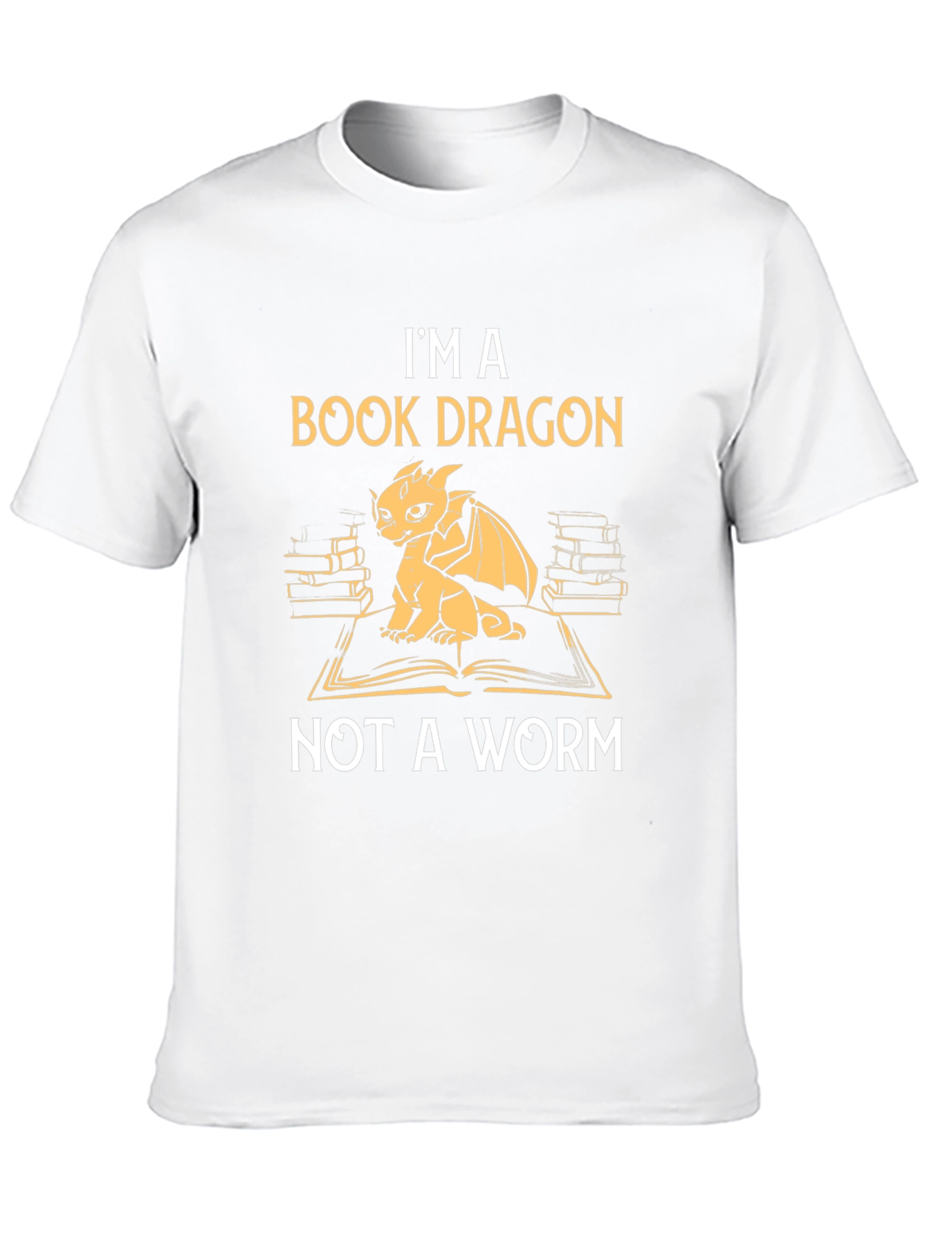Book Dragon Graphic T-Shirt - Literary Humor Tee