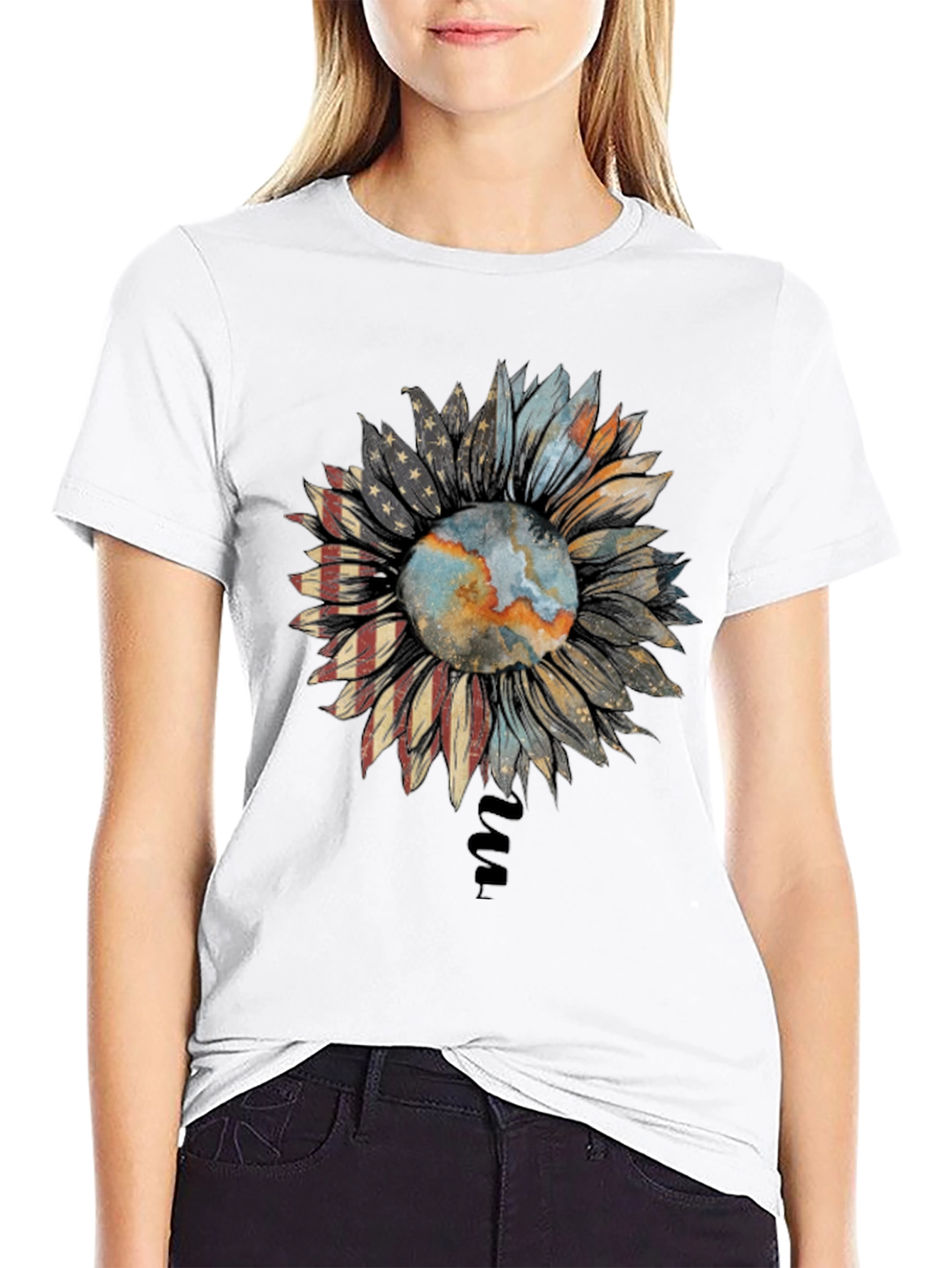 Sunflower Earth Flag T-Shirt
