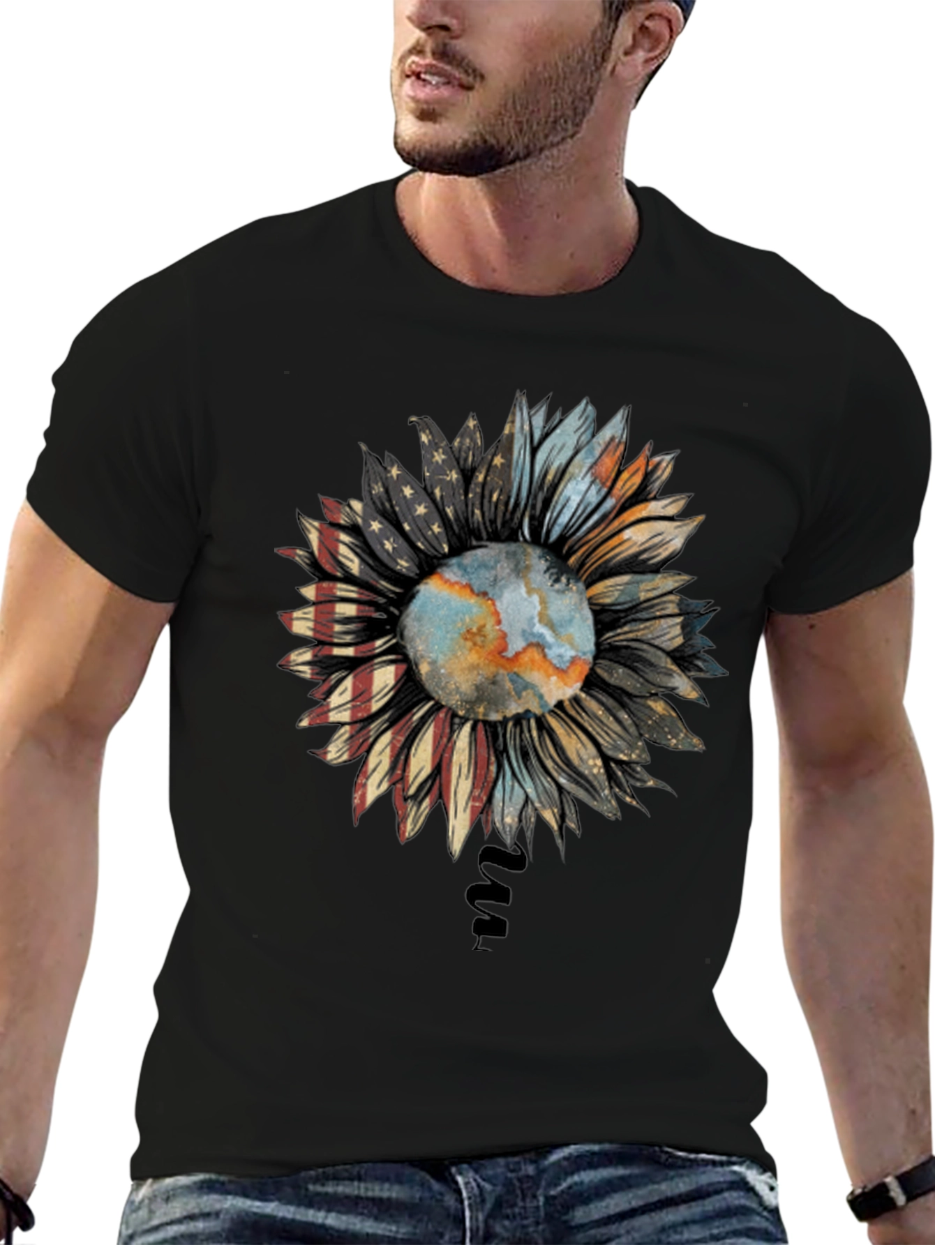 Sunflower Earth Flag T-Shirt