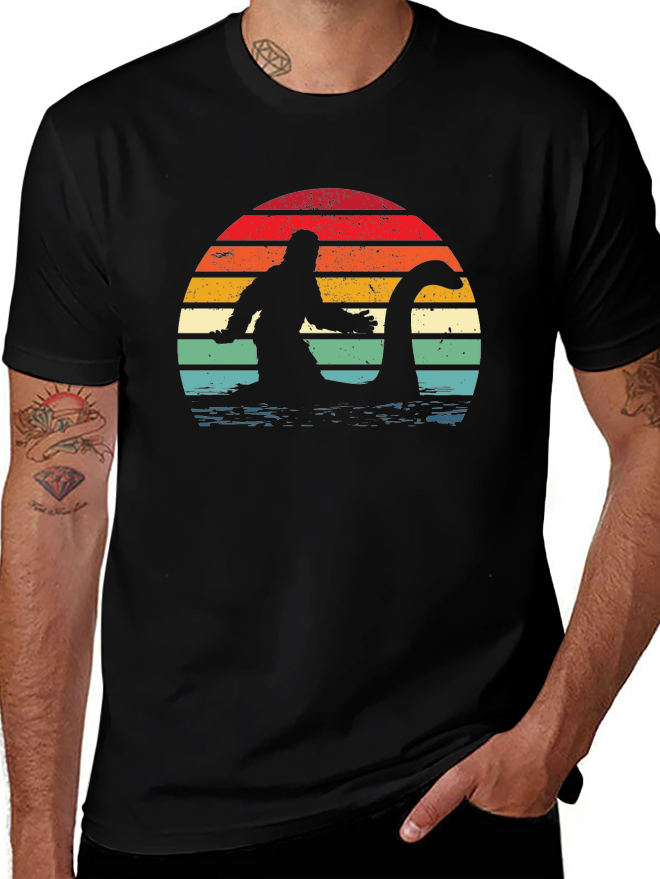 Bigfoot Retro Sunset T-Shirt