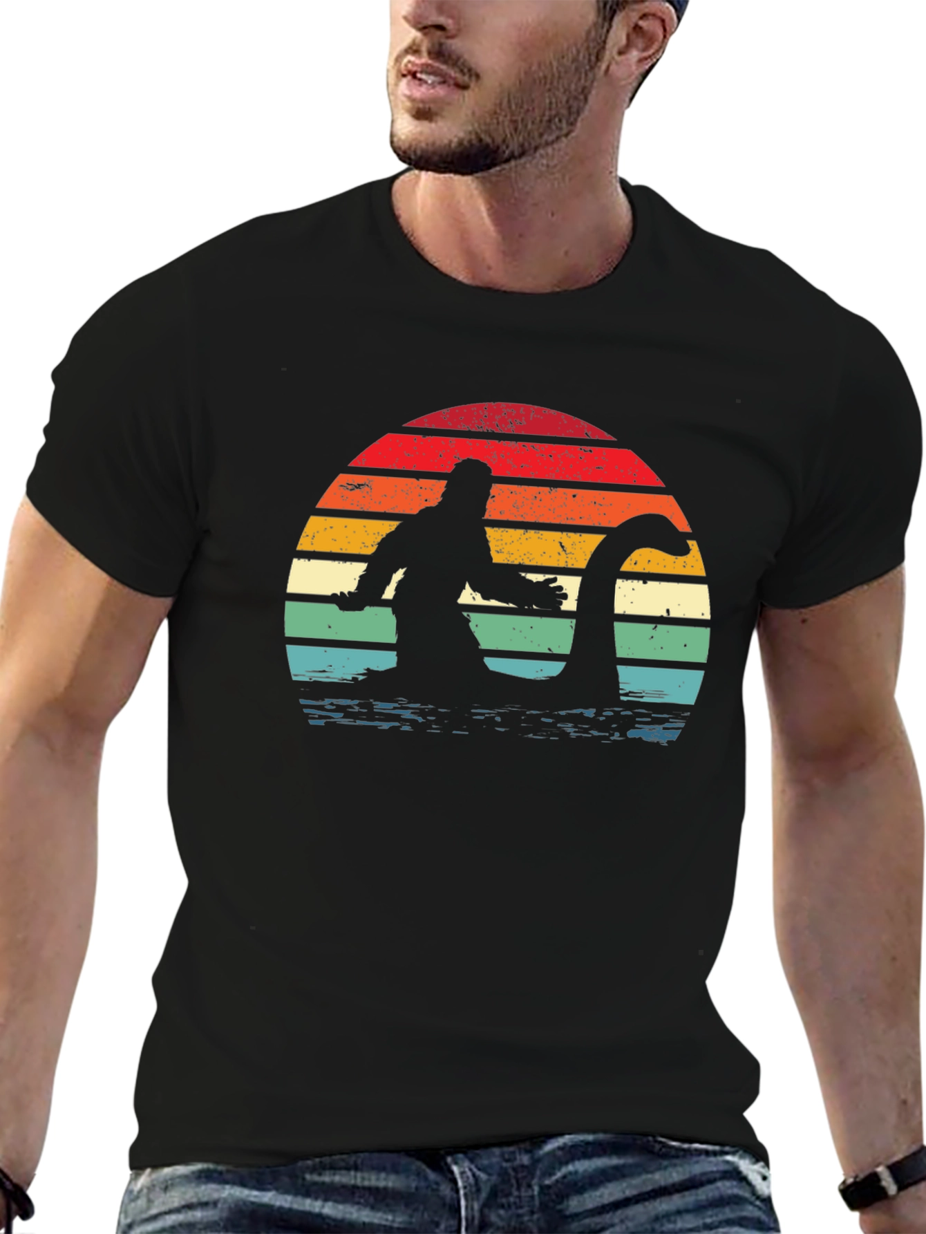 Bigfoot Retro Sunset T-Shirt
