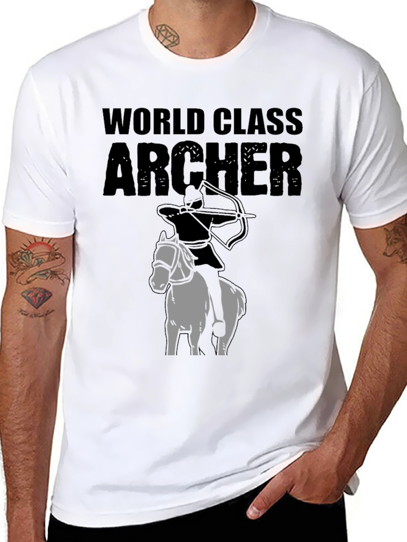 World Class Archer T-Shirt Horseback Bow Arrow