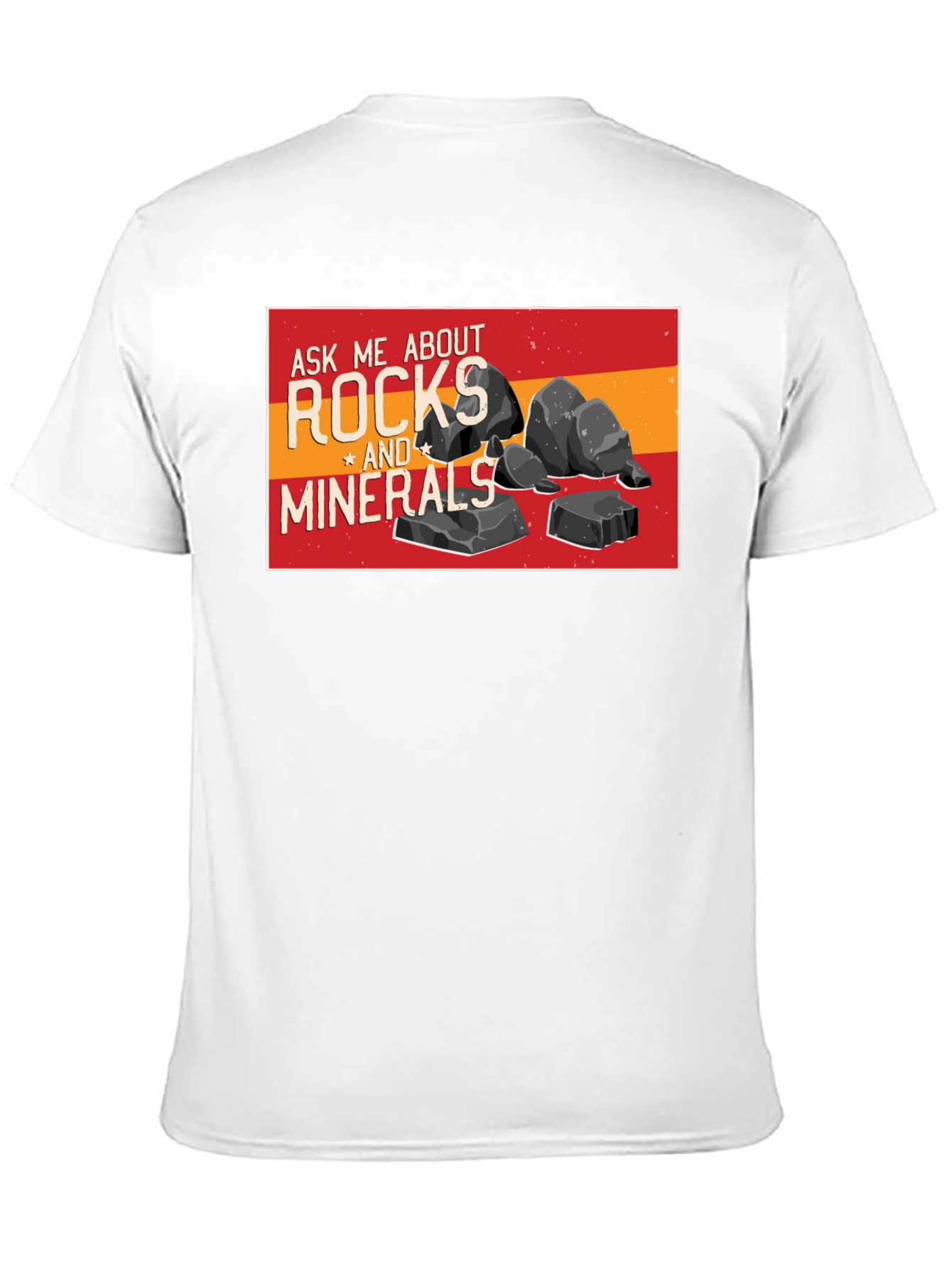 Rocks and Minerals Graphic T-Shirt - Black