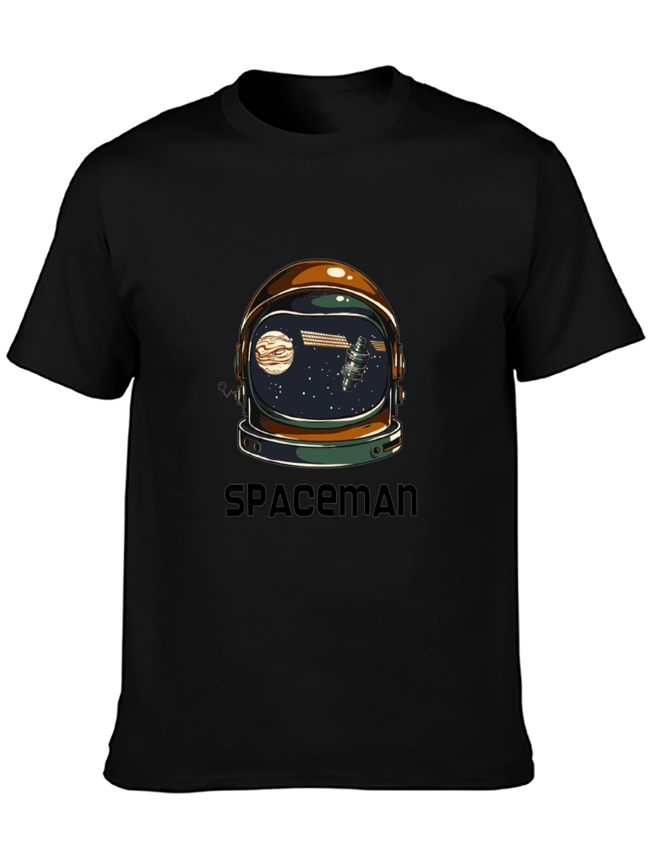 Spaceman Graphic Tee - Astronaut Helmet Design
