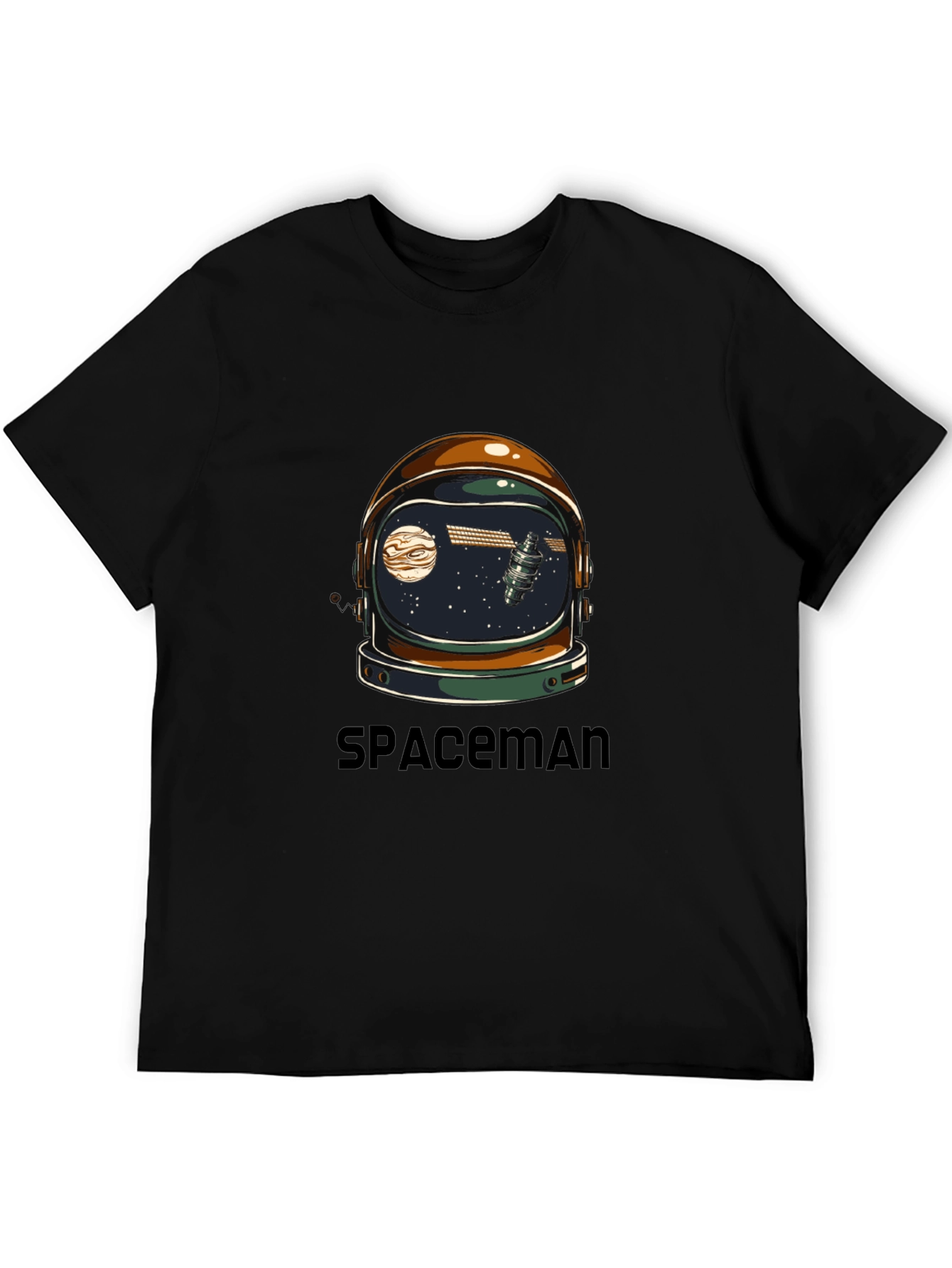 Spaceman Graphic Tee - Astronaut Helmet Design