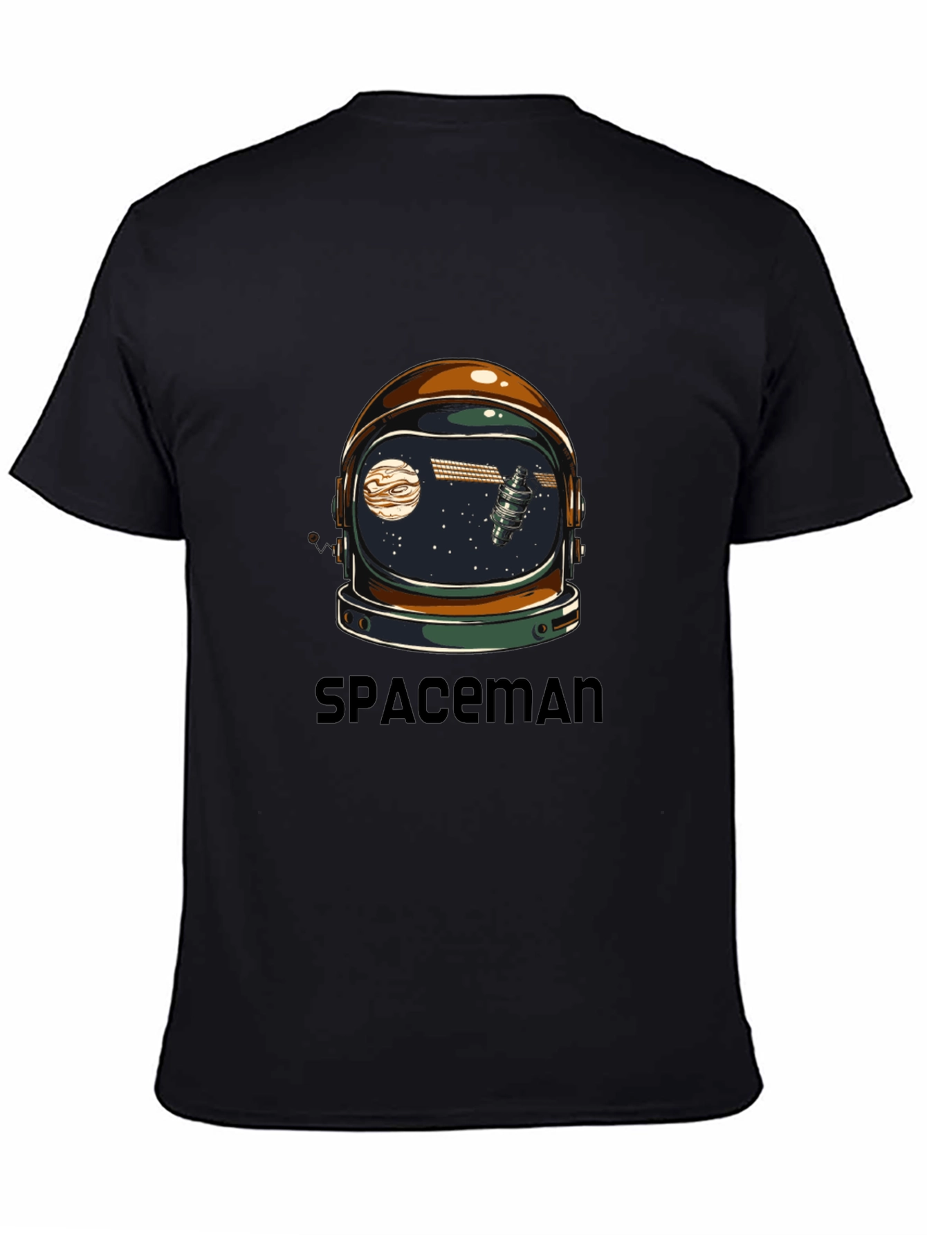 Spaceman Graphic Tee - Astronaut Helmet Design