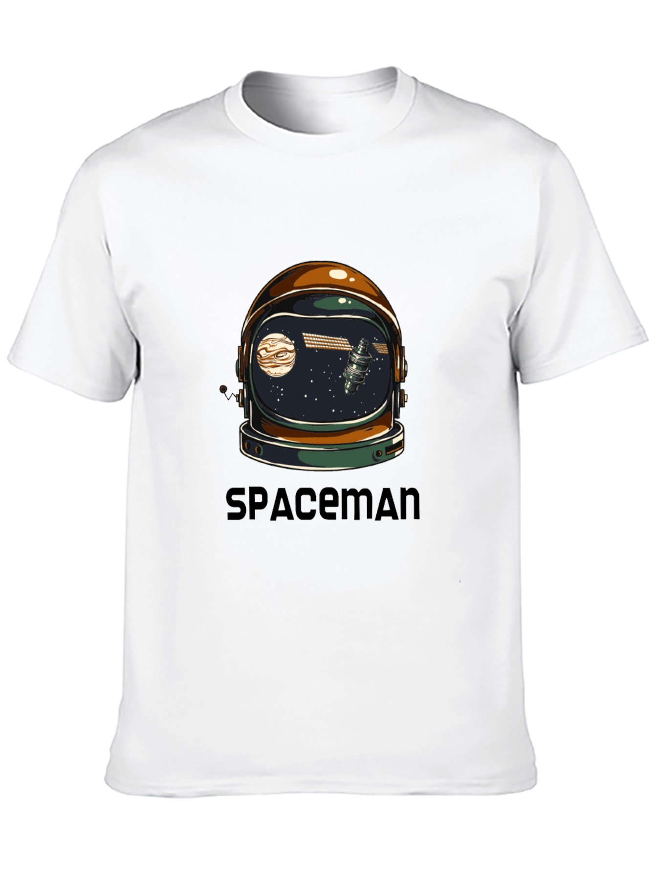 Spaceman Graphic Tee - Astronaut Helmet Design