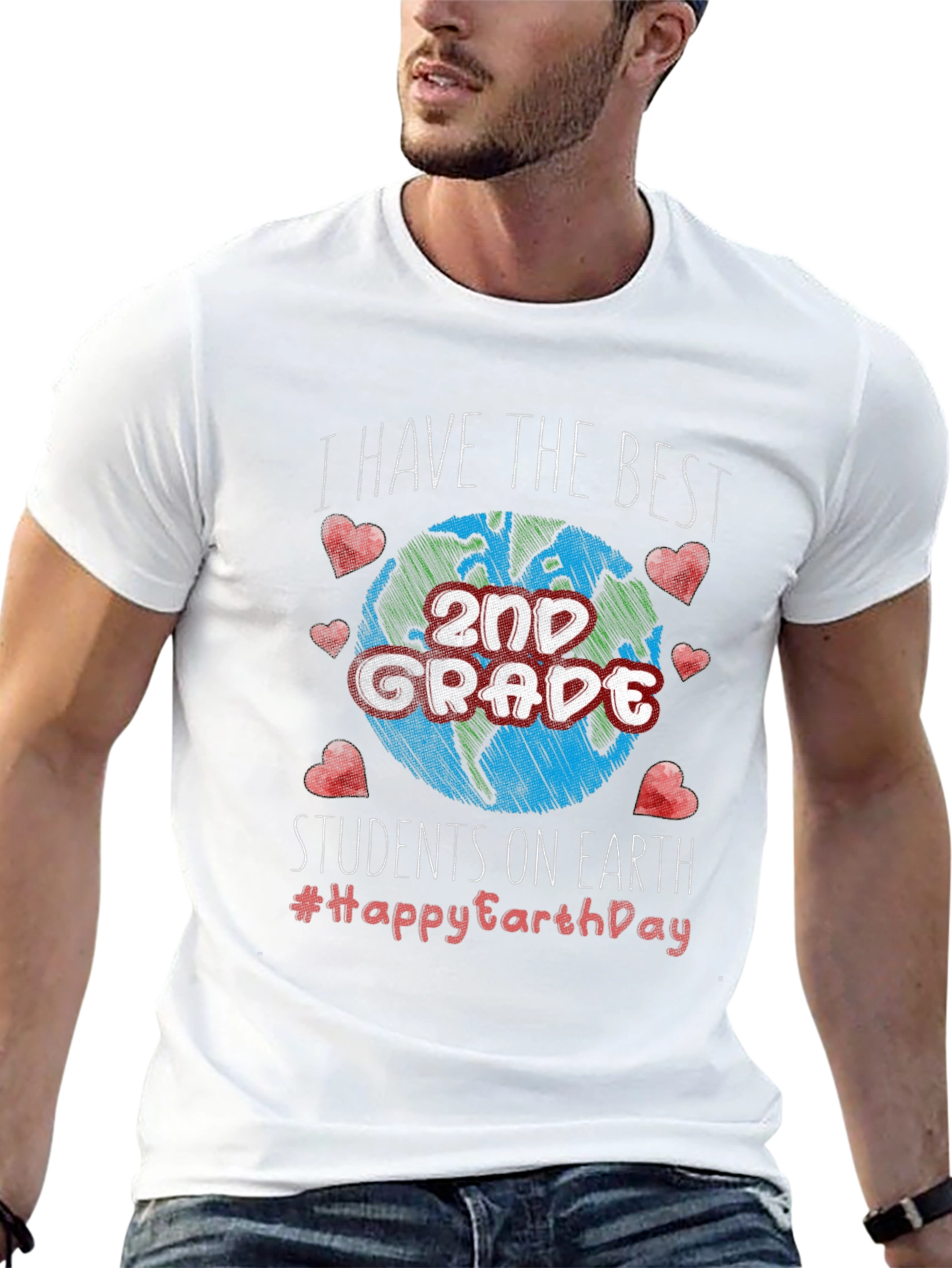 Best 2nd Grade Students Earth Day T-Shirt