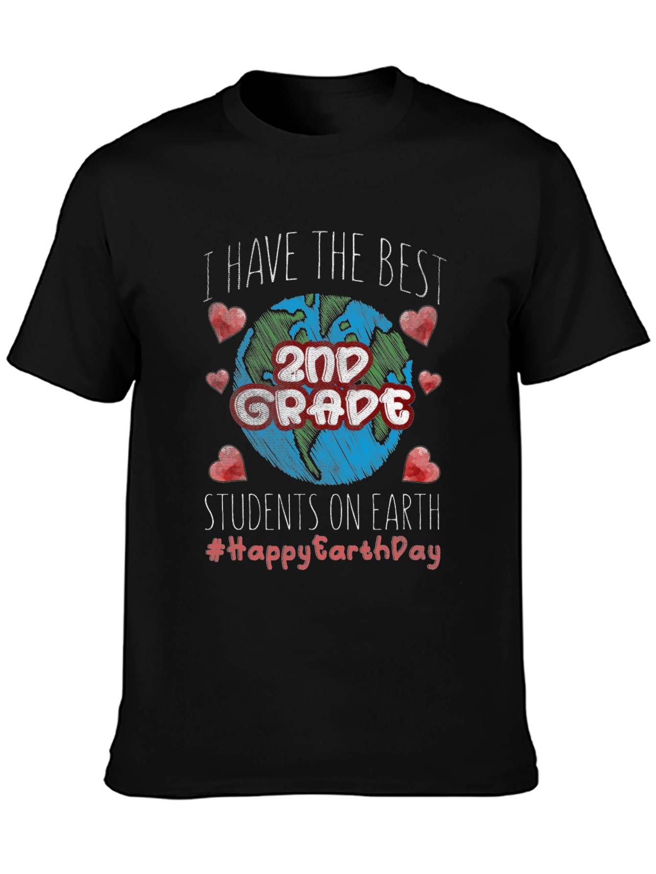 Best 2nd Grade Students Earth Day T-Shirt