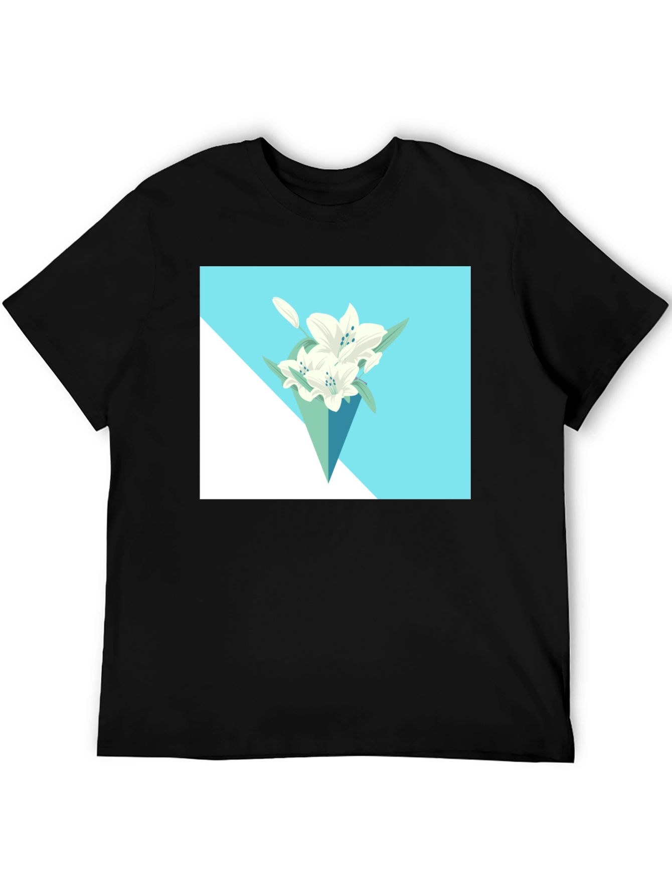 Floral T-Shirt: Modern Lily Bouquet Tee