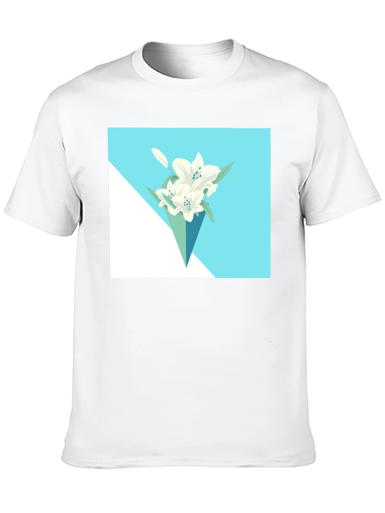 Floral T-Shirt: Modern Lily Bouquet Tee